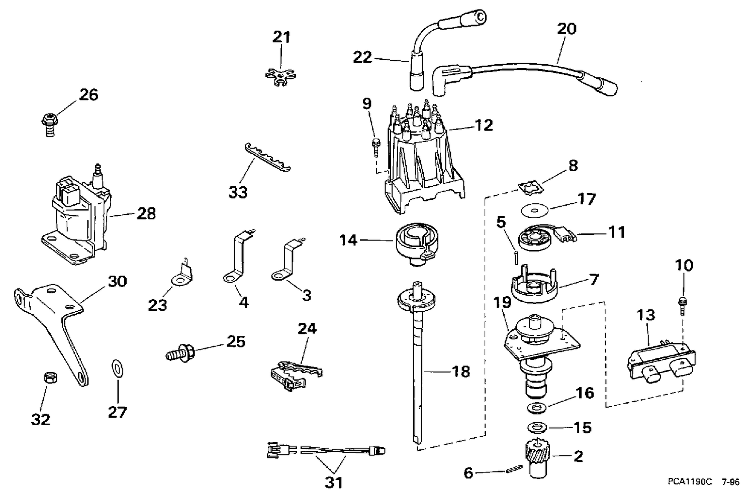 DISTRIBUTOR & IGNITION COIL - MPFI MODELS
