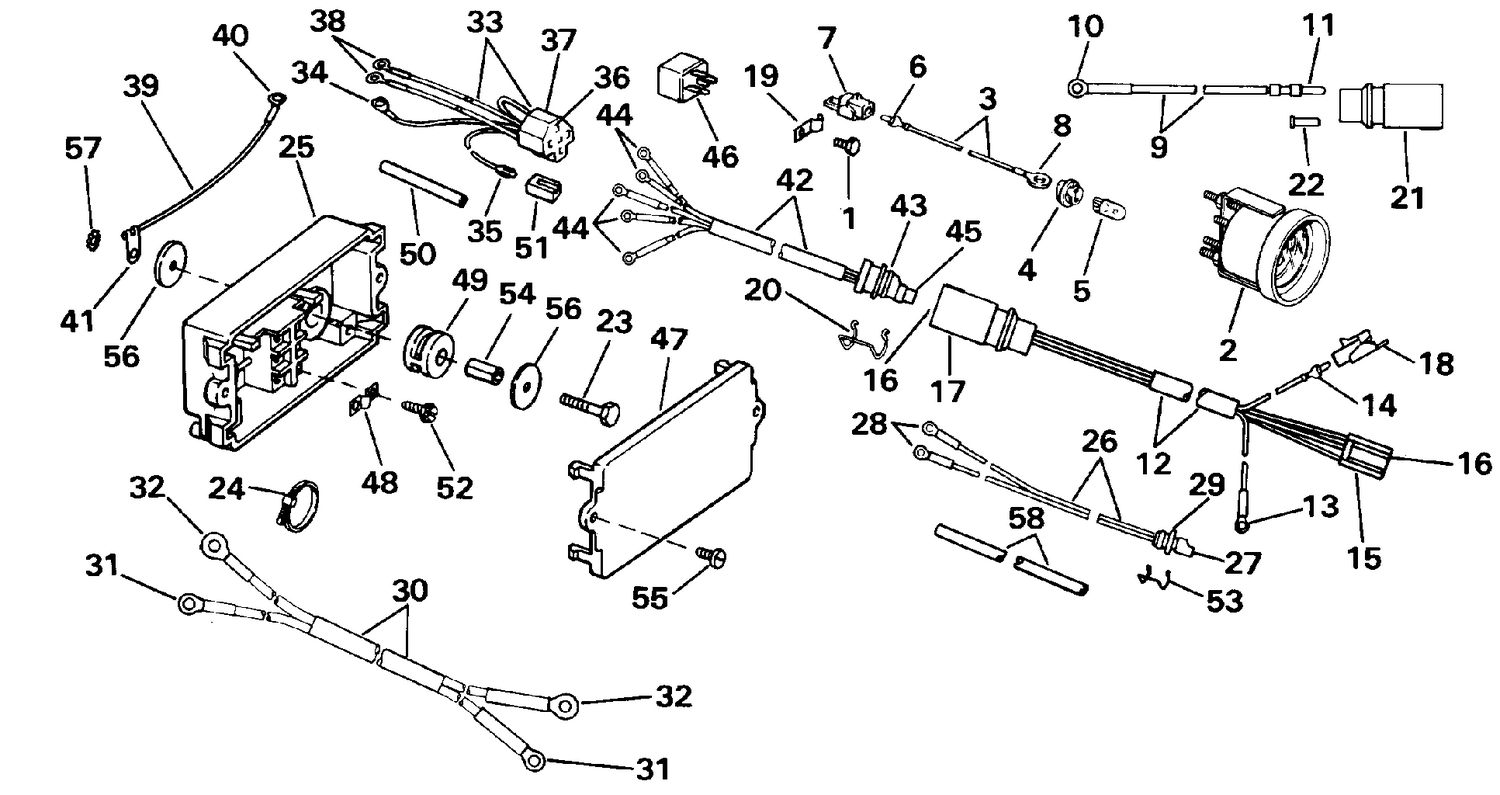 POWER TRIM/TILT ELECTRICAL - ALL MODELS EXCEPT 110TLCDF
