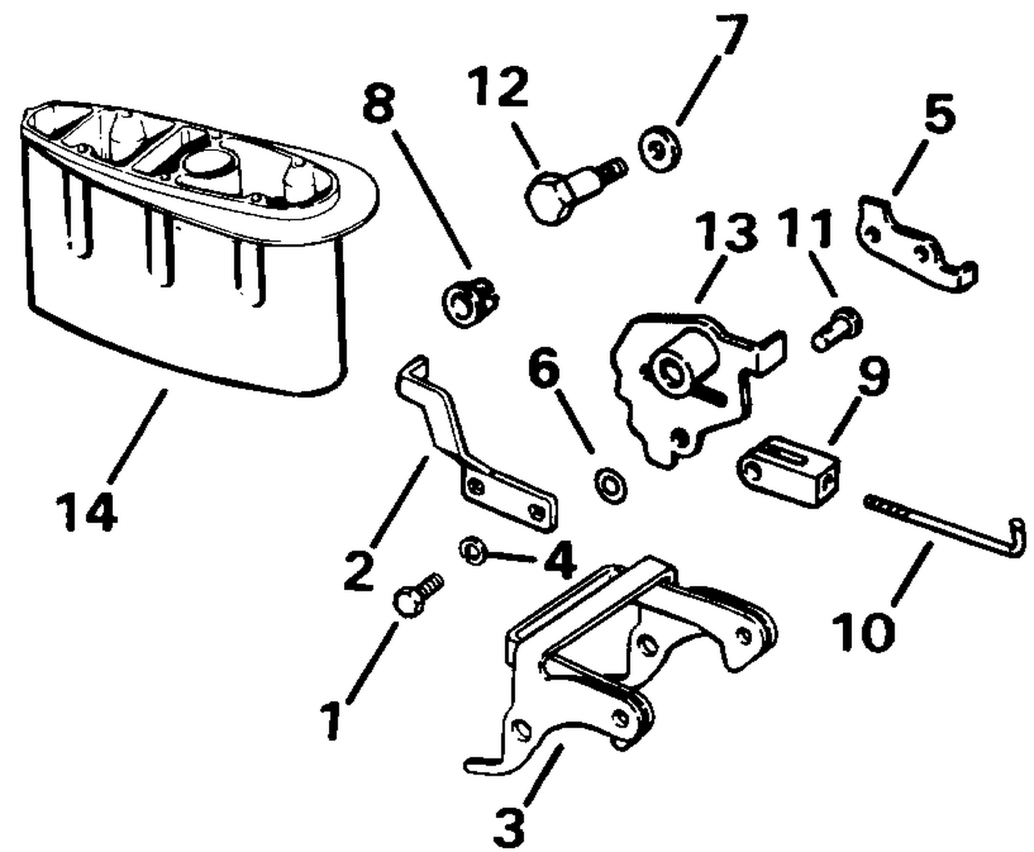 REVERSE THRUST KIT 9.9, 15 LONG MODELS ONLY