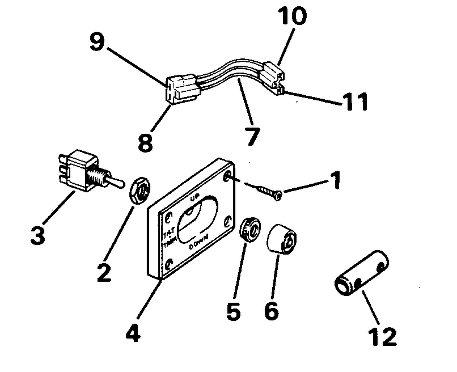 TRIM/TILT SWITCH CONVERSION KIT - DUAL ENGINE