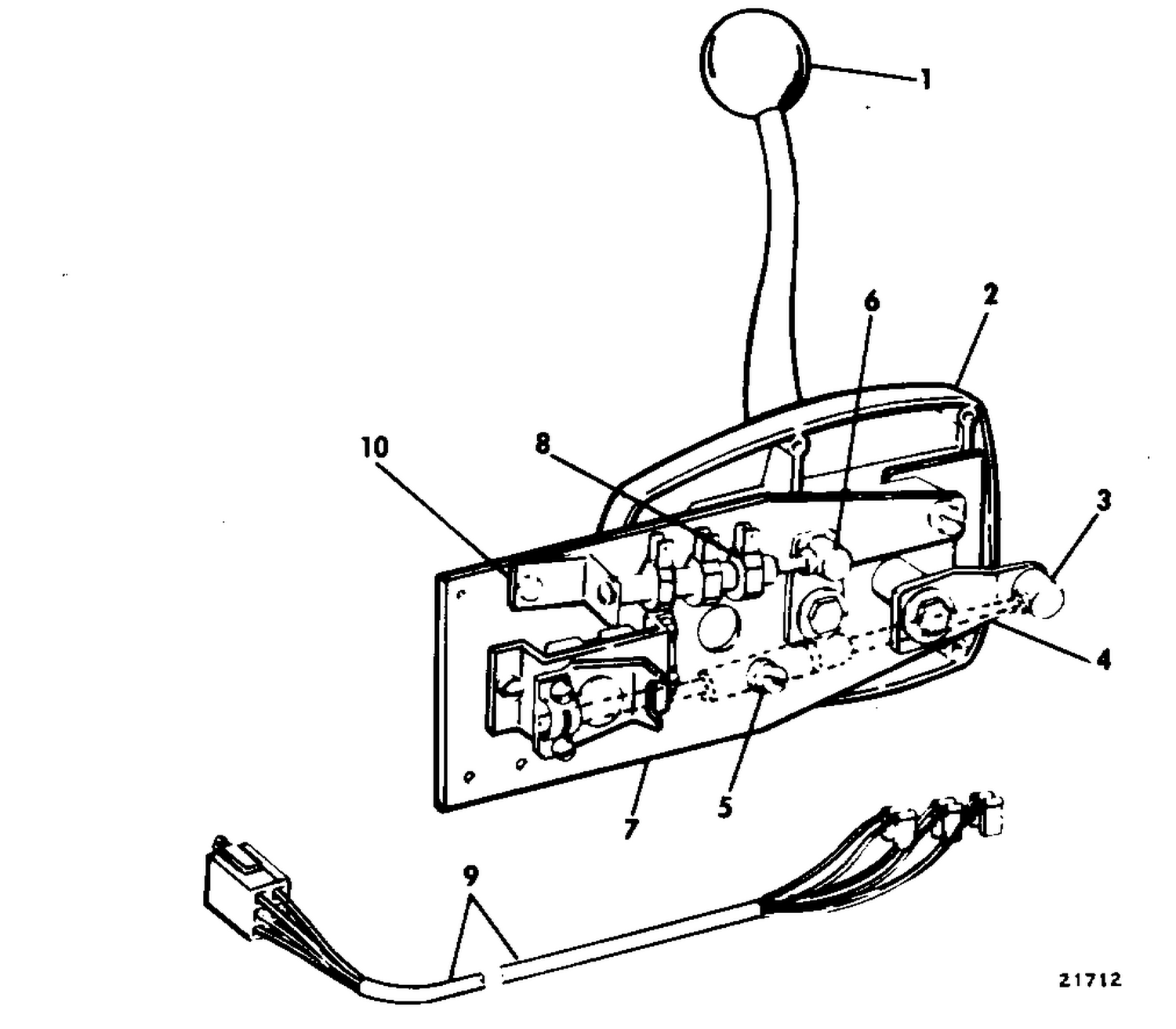 CONCEALED SIDE MOUNT CONTROL KIT STERN DRIVE