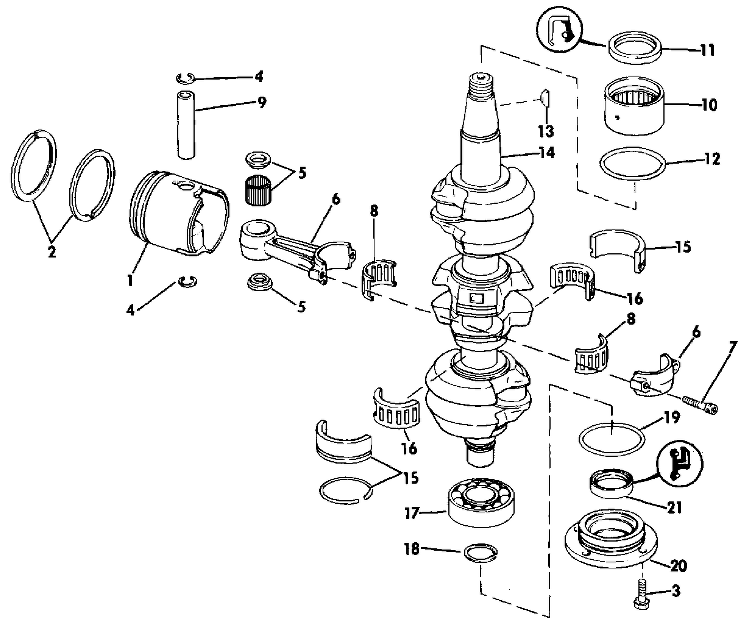 CRANKSHAFT & PISTON
