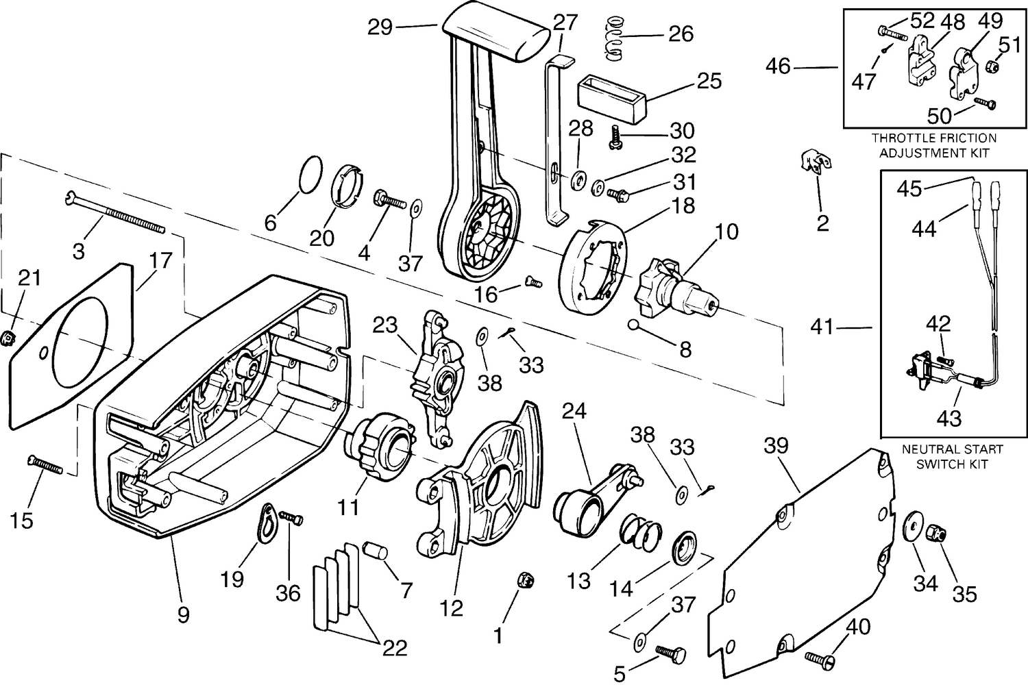 REMOTE CONTROL - SURFACE MOUNT, NO KEY