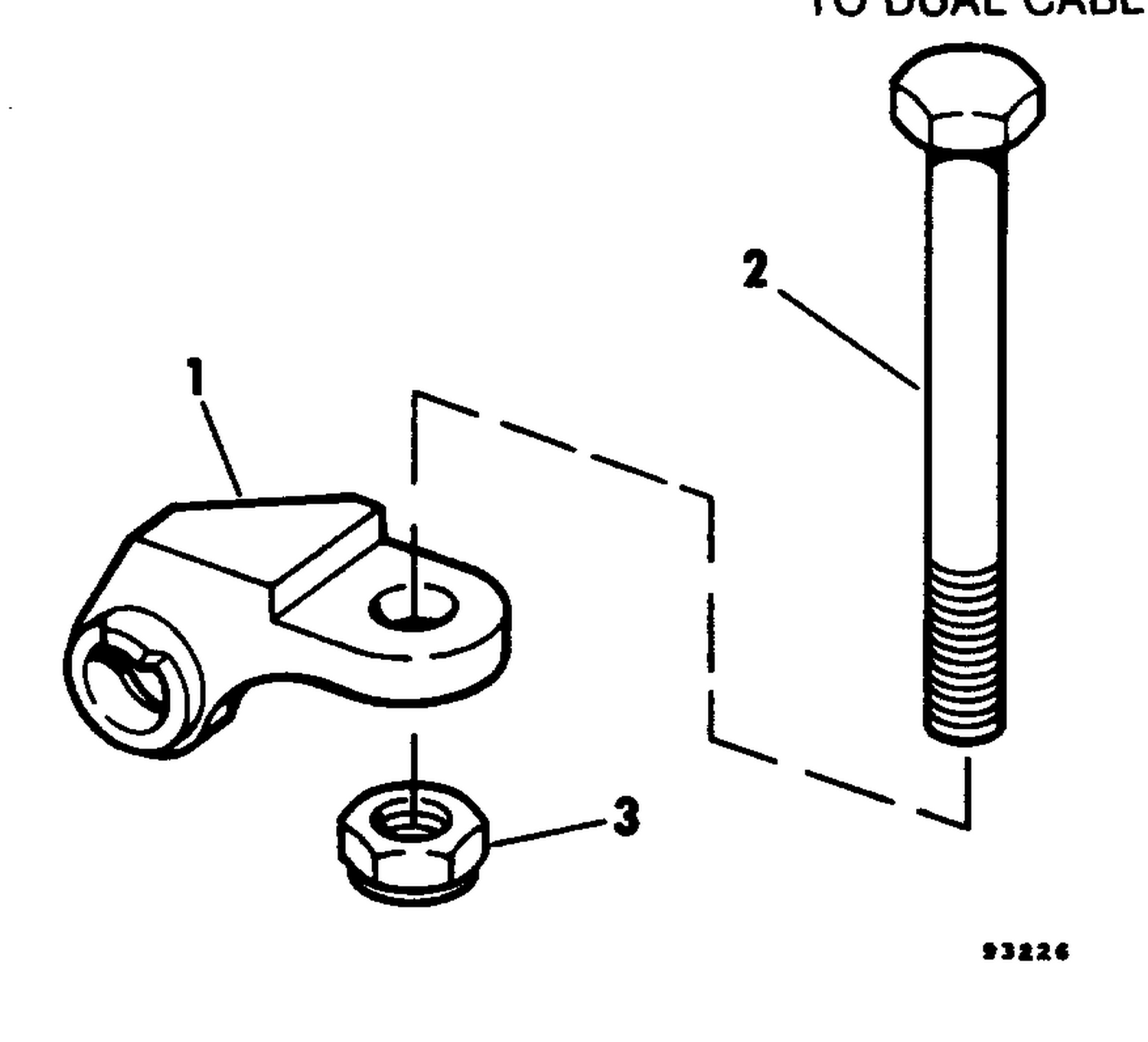ADAPTER KIT-AUXILIARY MOTOR STEERING TO DUAL CABLE