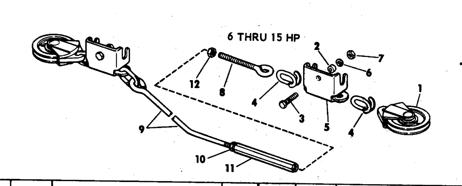 STEERING CONNECTOR KITS-ROPE 6 THRU 15 HP TWIN MOTOR