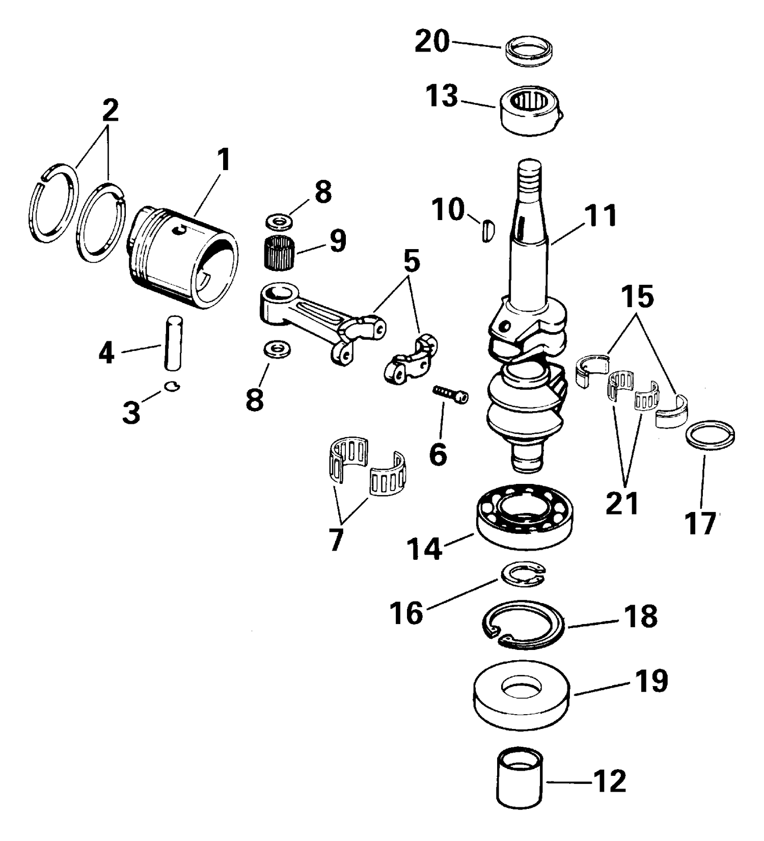 CRANKSHAFT & PISTON