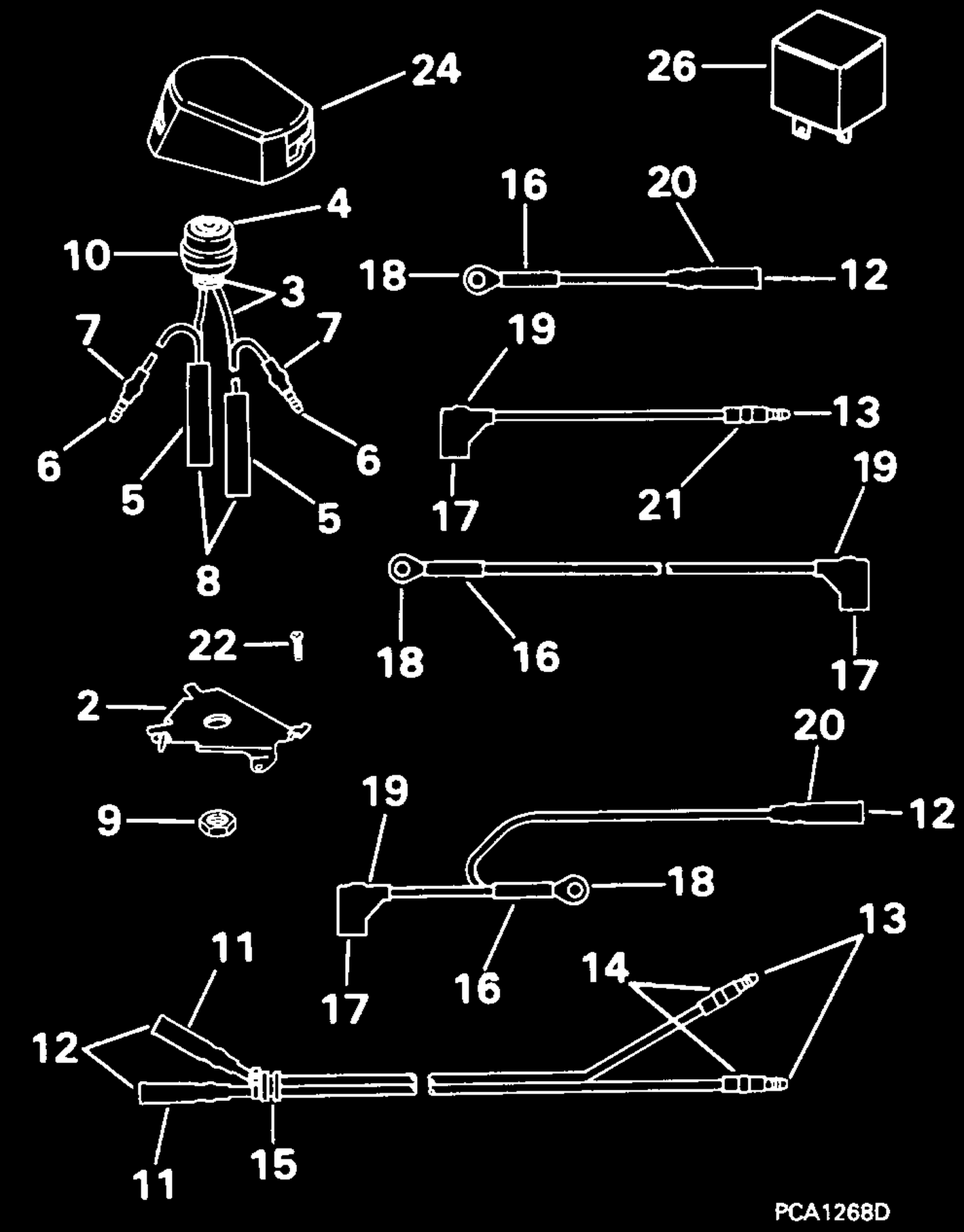 REMOTE SWITCH KIT -- TROLLING MOTOR