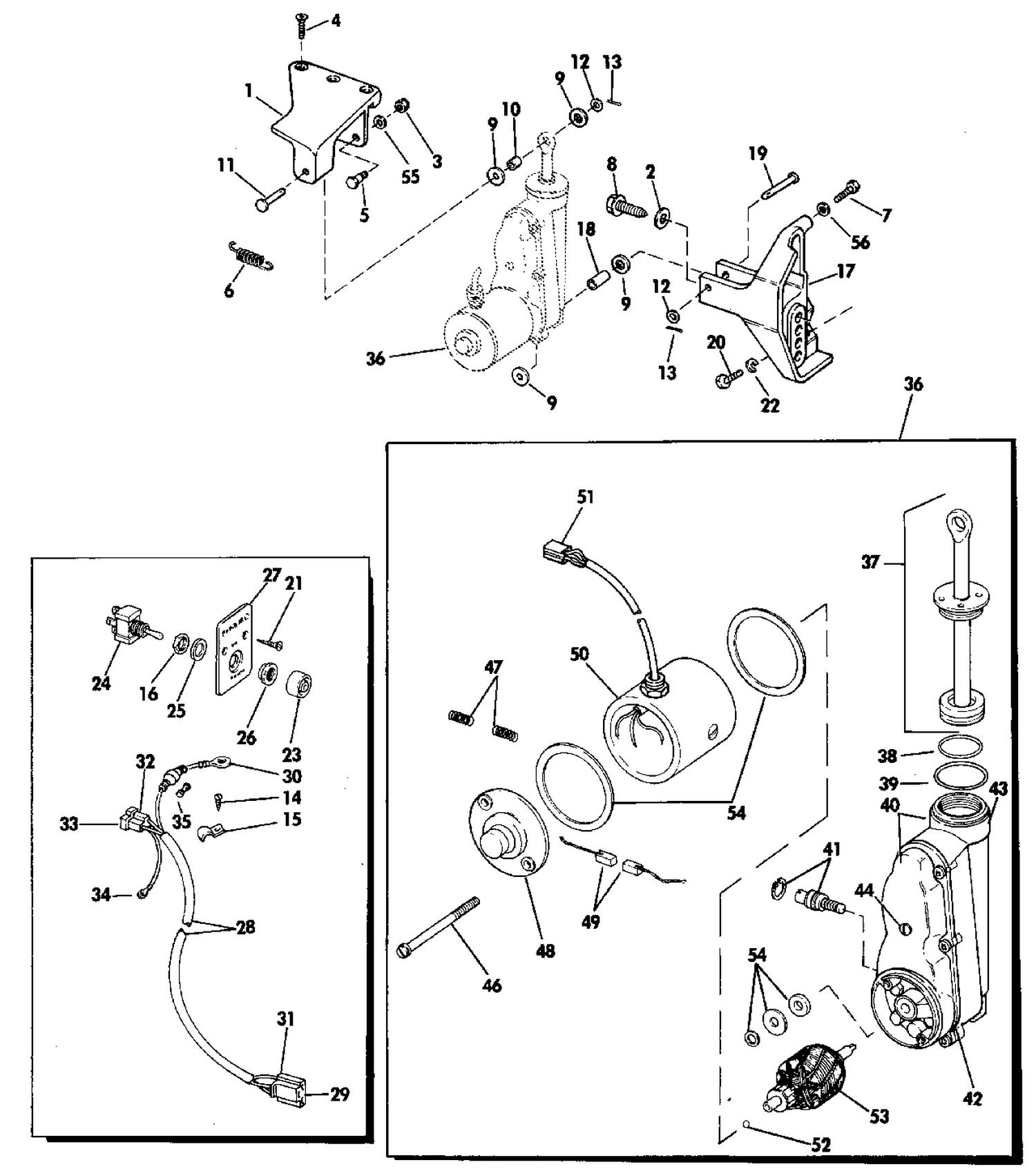 POWER TILT KIT 40, 48 & 50 REMOTE ELECTRIC MODELS