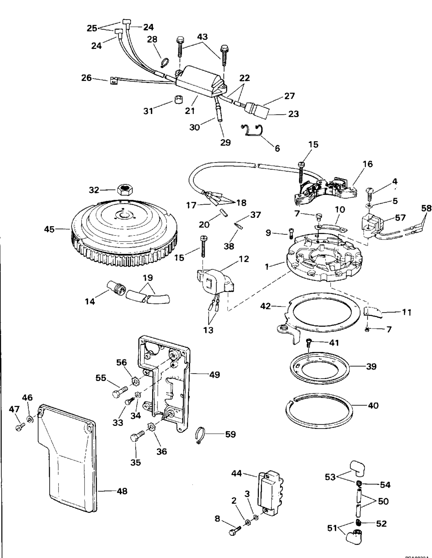 IGNITION SYSTEM - 40 ROPE START