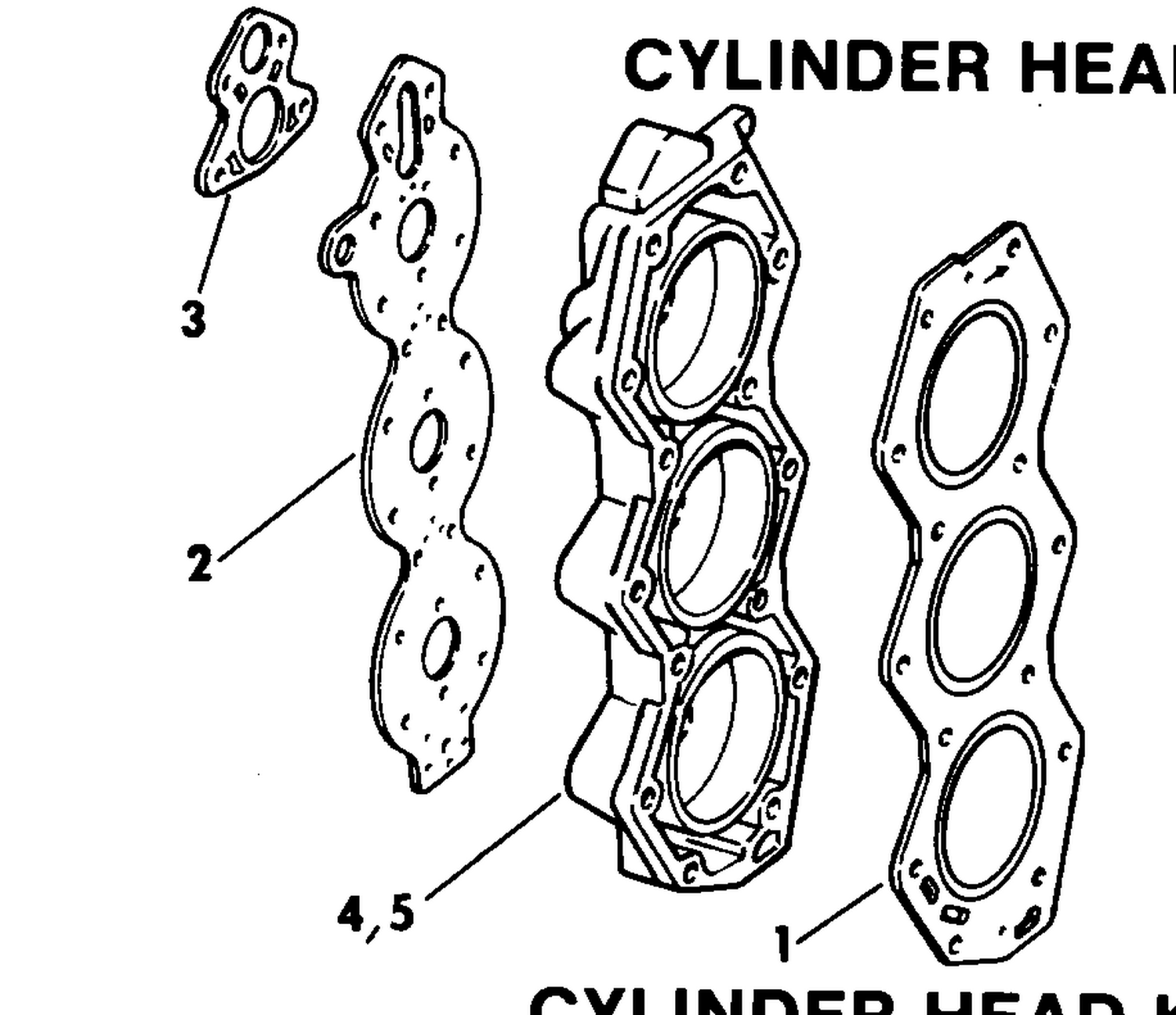 CYLINDER HEAD KIT - LOW COMPRESSION 150 - 235