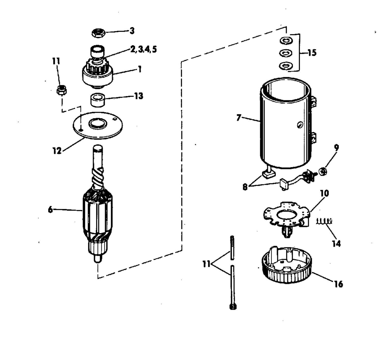ELECTRIC STARTER PRESTOLITE MODELS MKW 4001