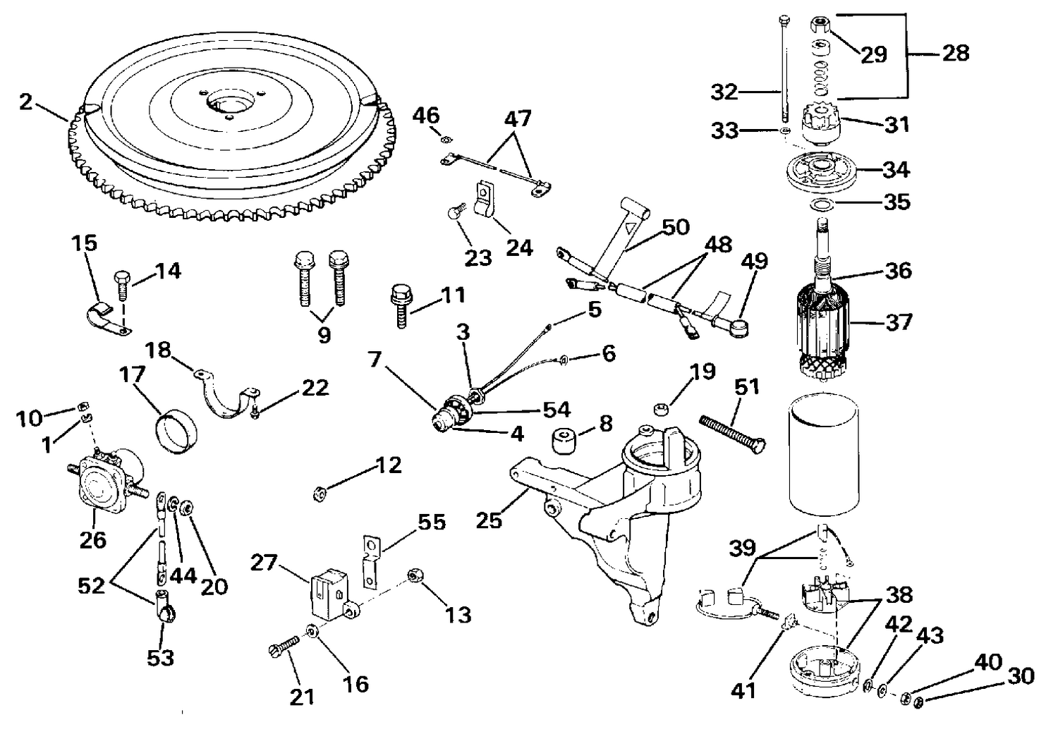 ELECTRIC STARTING KIT - 20, 25, 30, 35
