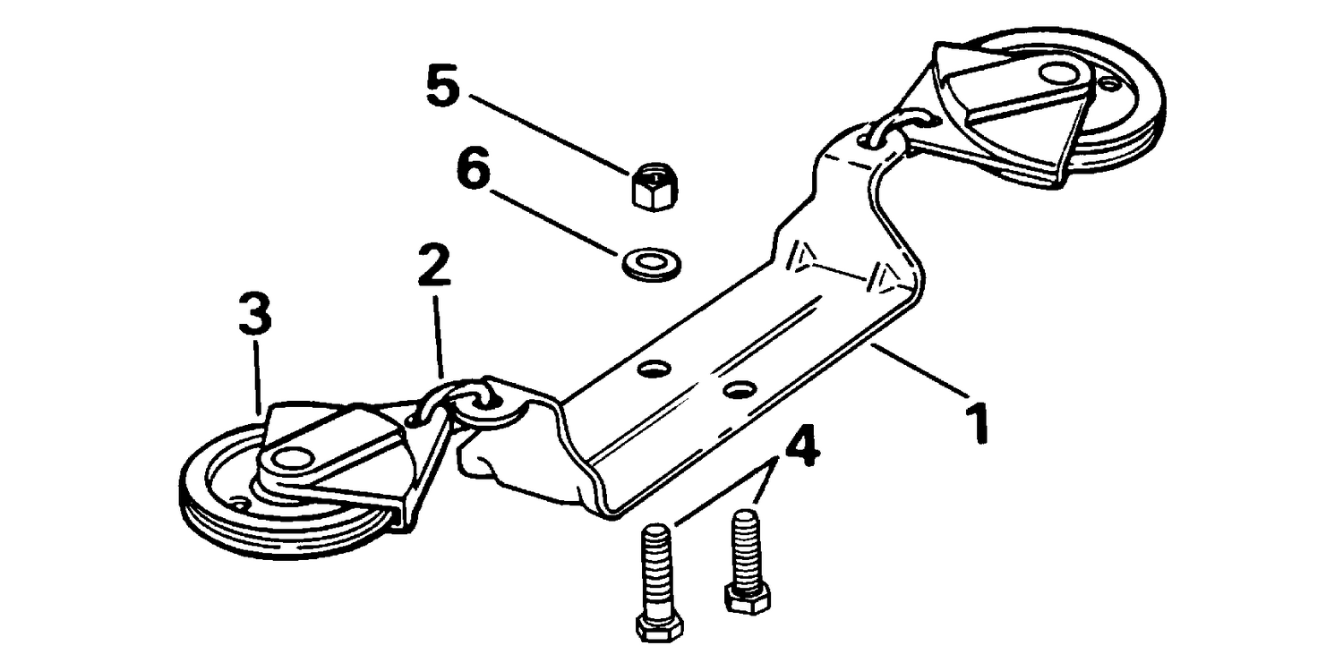 STEERING CONNECTOR KIT - CABLE PULLEY - 25, 35 (3-CYLINDER)