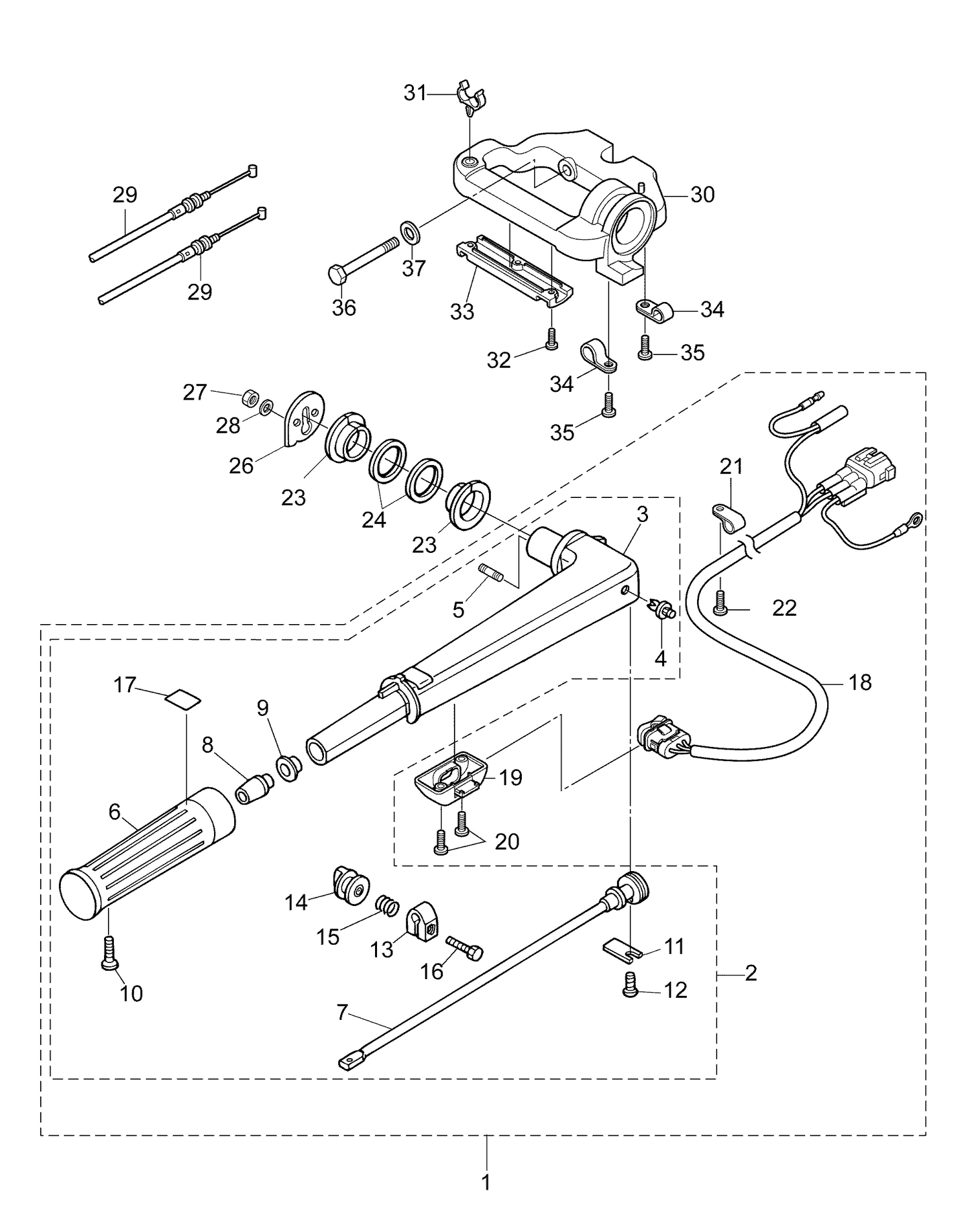 16-6_TILLER HANDLE ASSEMBLY
