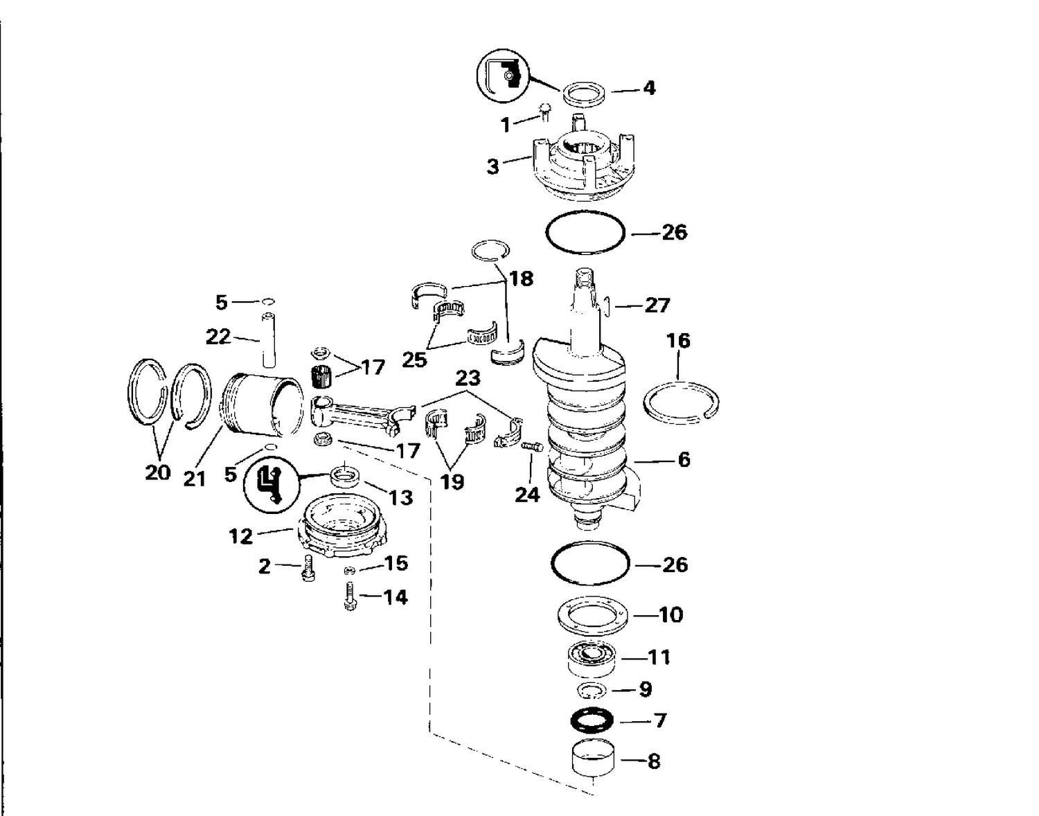CRANKSHAFT & PISTON