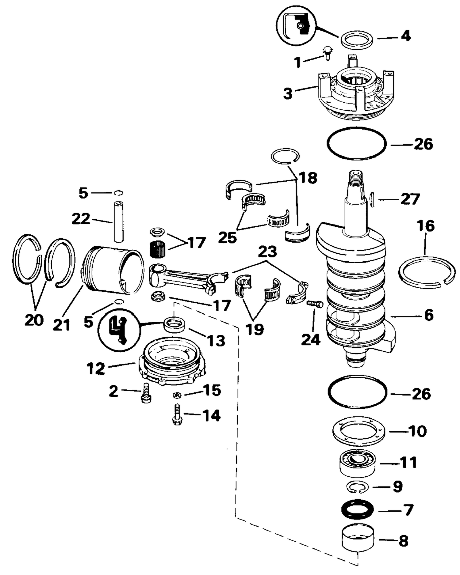 CRANKSHAFT & PISTON