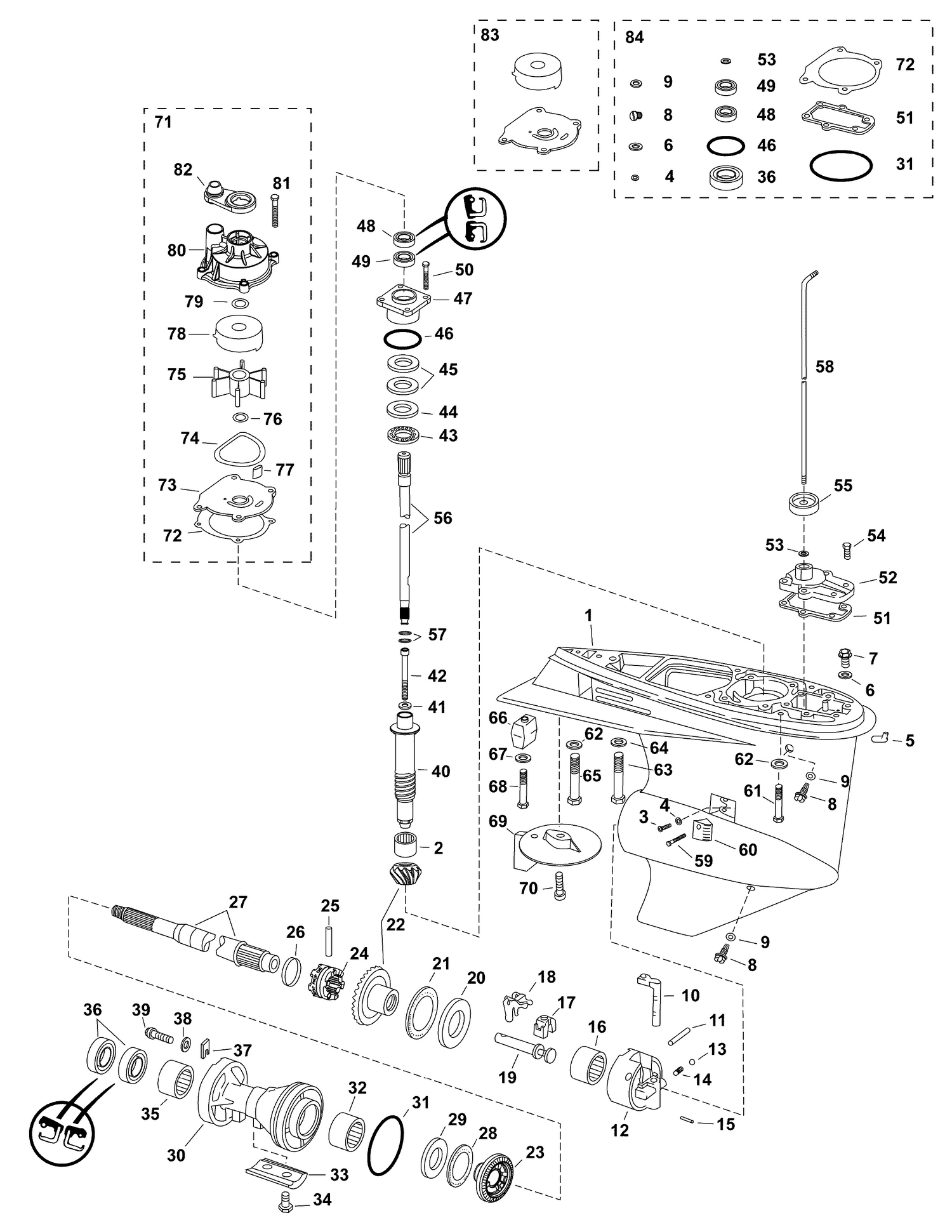 07-1_GEARCASE, (0.50 Ratio) S2-Type