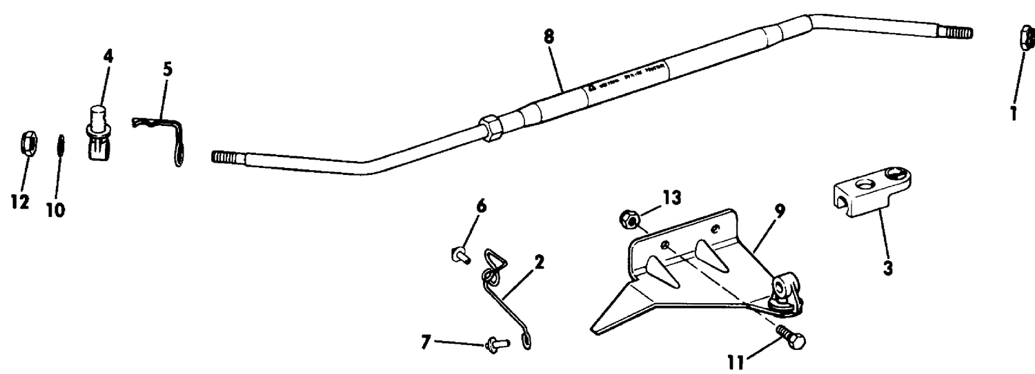 STEERING BAR KIT AUXILIARY MOTOR 4 DELUXE,4.5,5,6,8,9.9,15