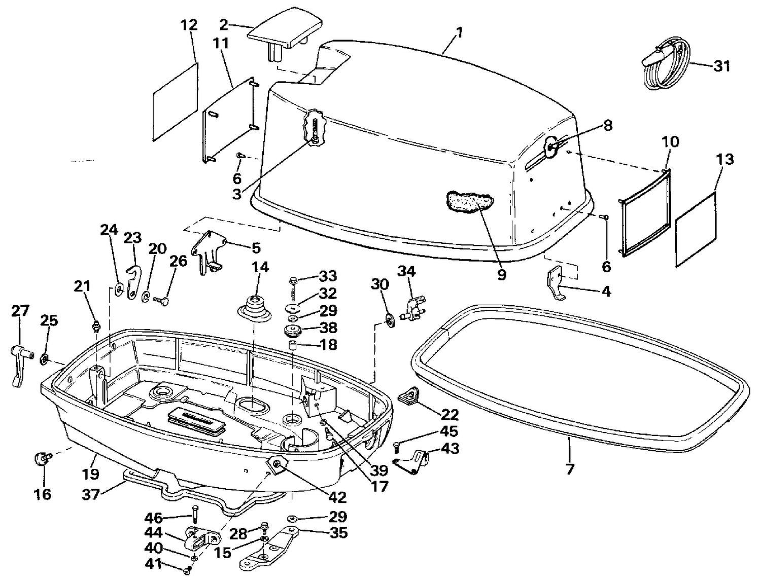 ENGINE COVER - JOHNSON