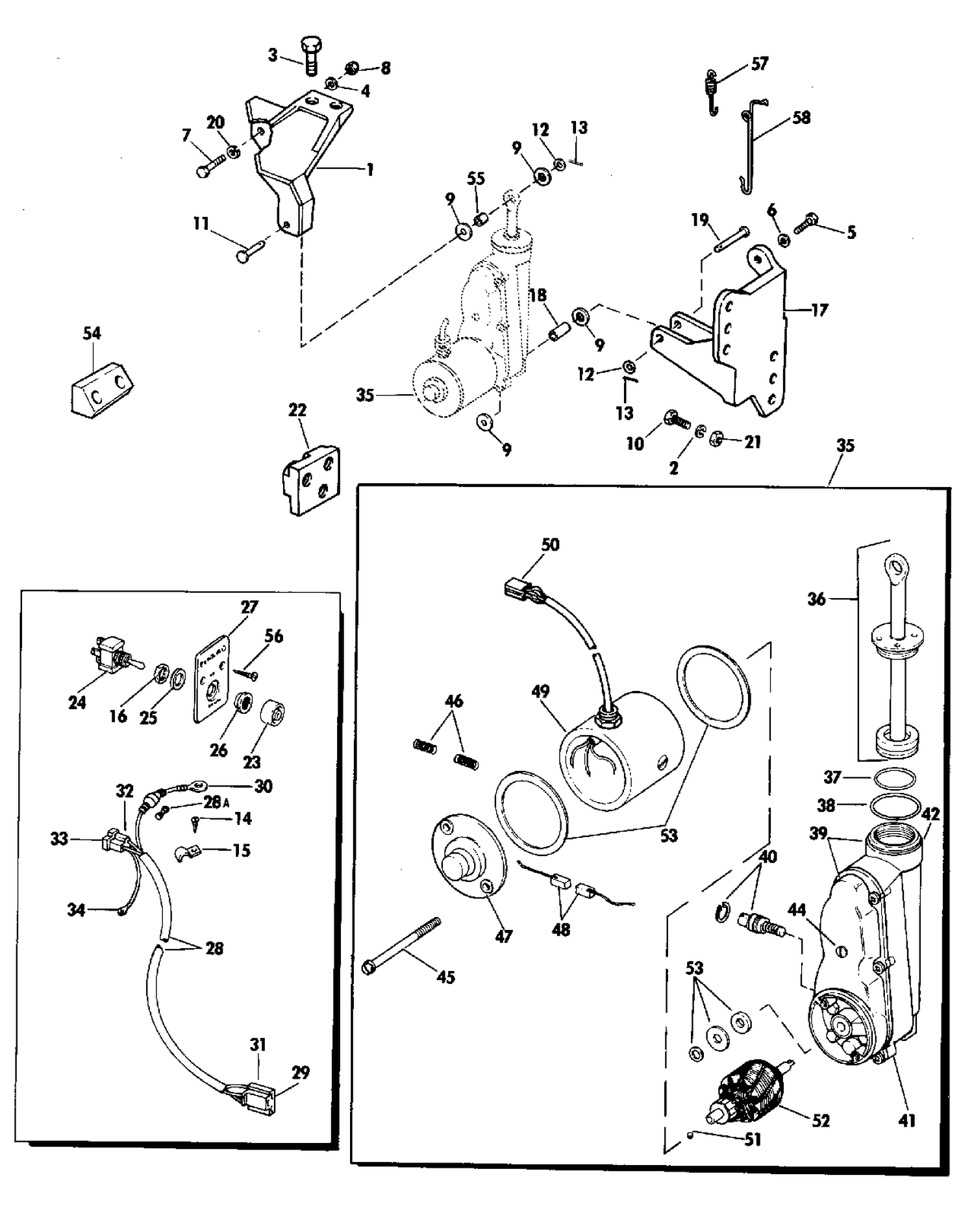 POWER TILT KIT - 20, 25, 28, 30 & 35 (2-CYLINDER)
