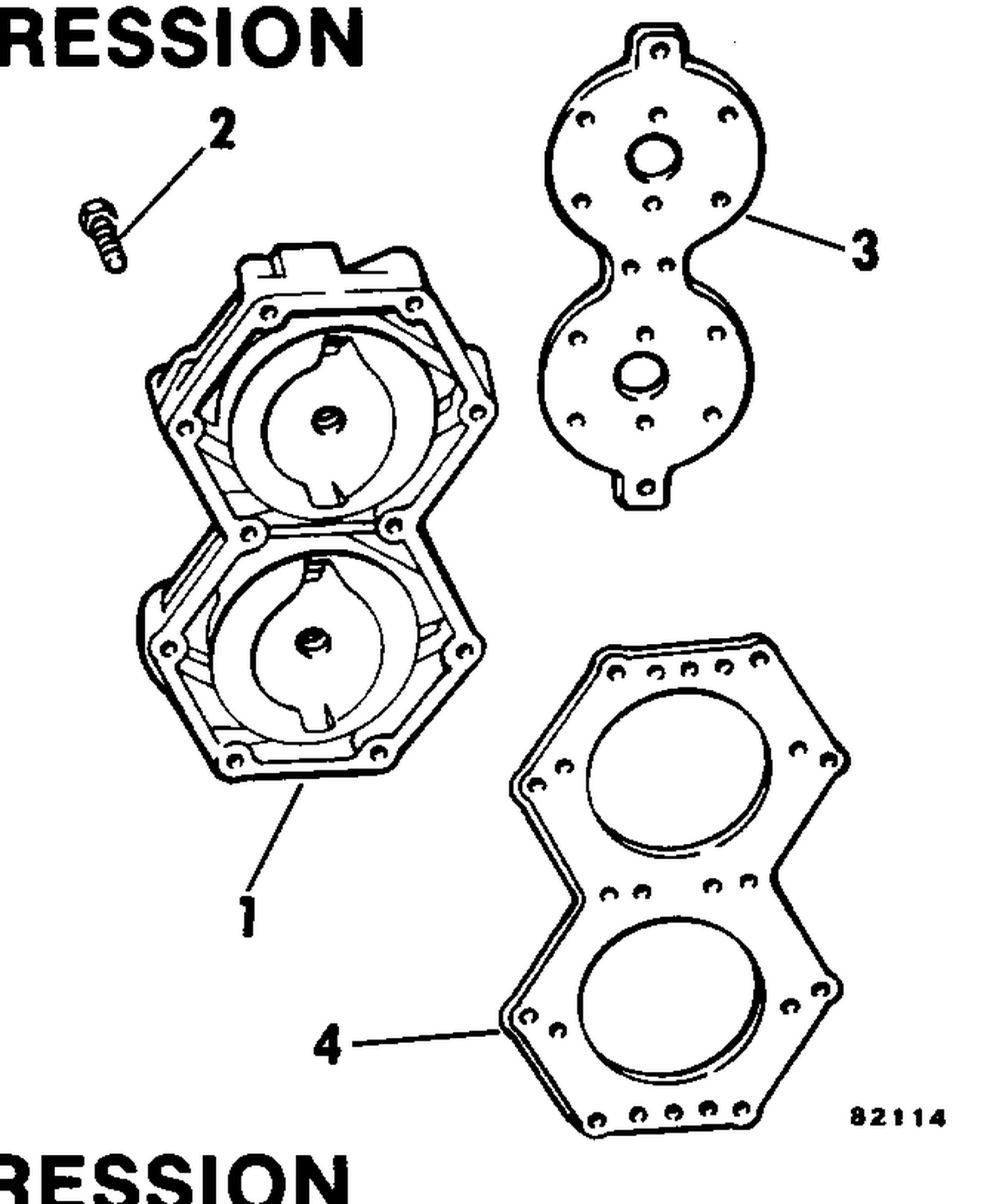 CYLINDER HEAD KIT - LOW COMPRESSION 85 - 100 - 115 -140