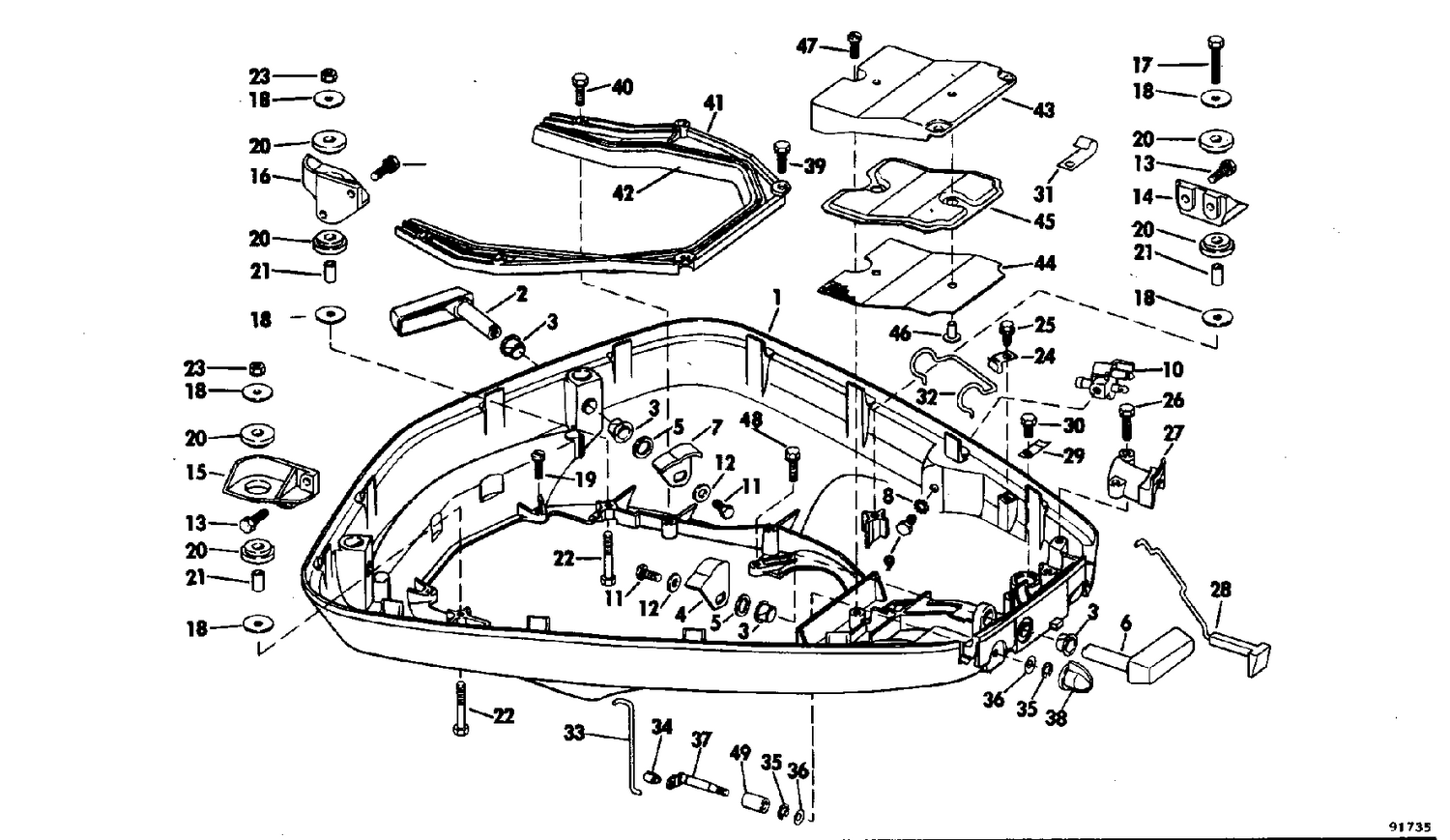 LOWER MOTOR COVER GROUP
