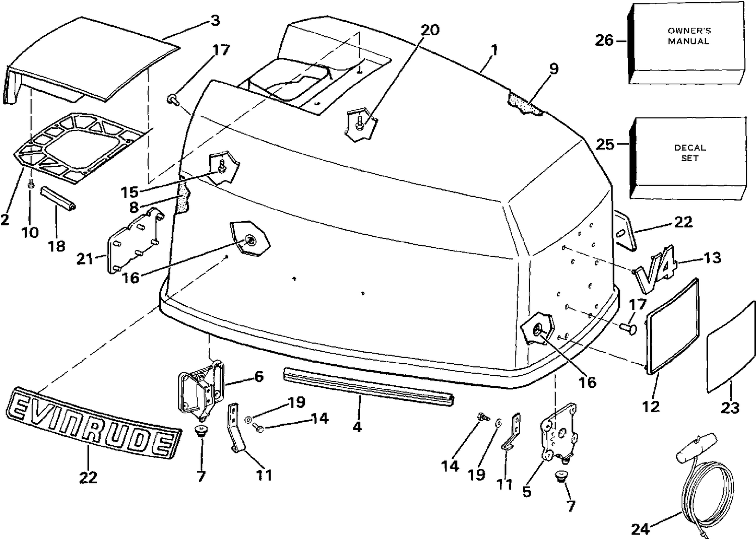 ENGINE COVER - EVINRUDE