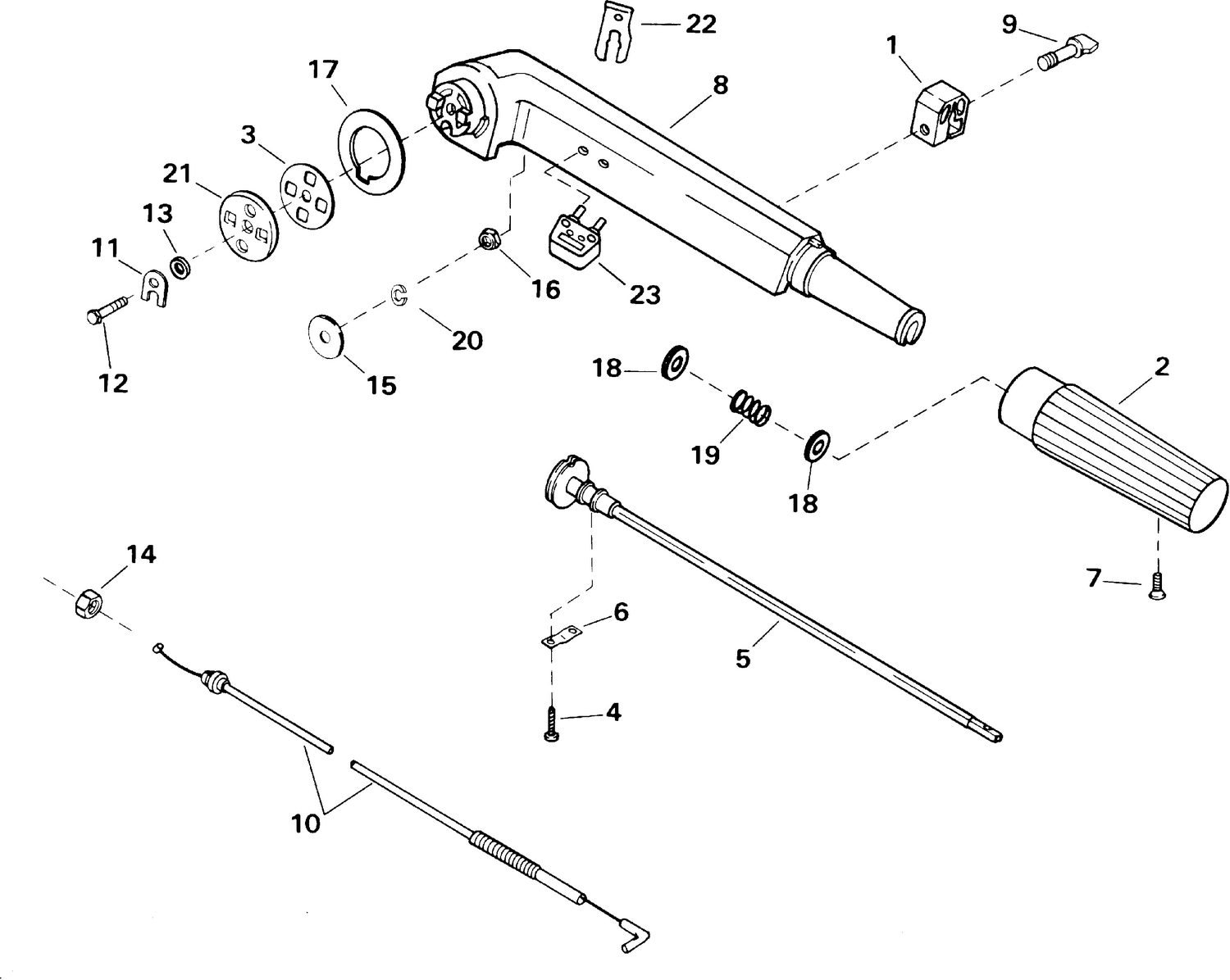 TILLER ARM