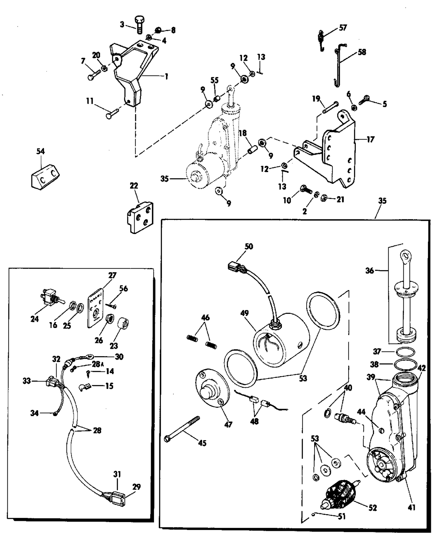 POWER TILT KIT - 20, 25, 28, & 30 (2-CYLINDER)