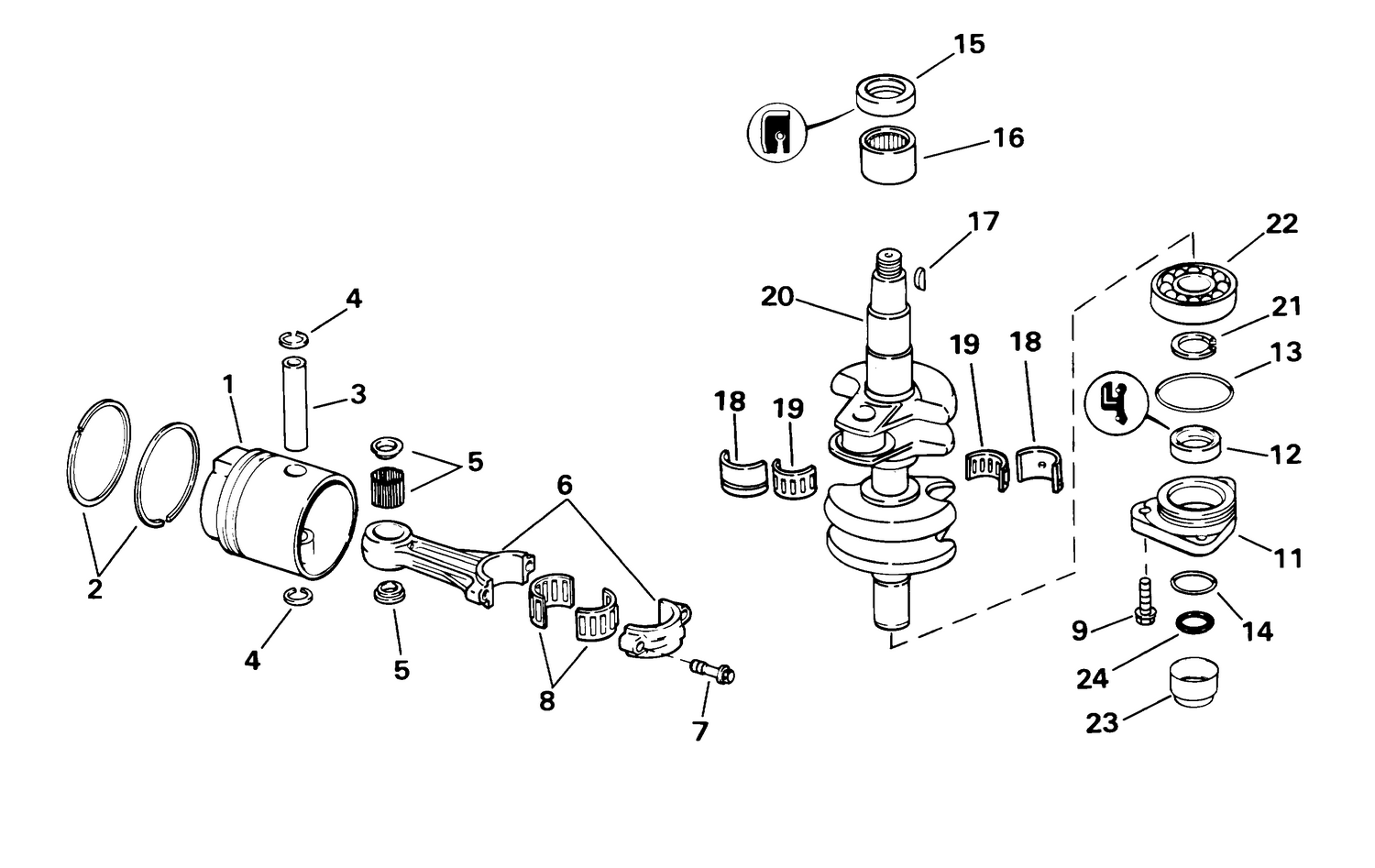 CRANKSHAFT & PISTON