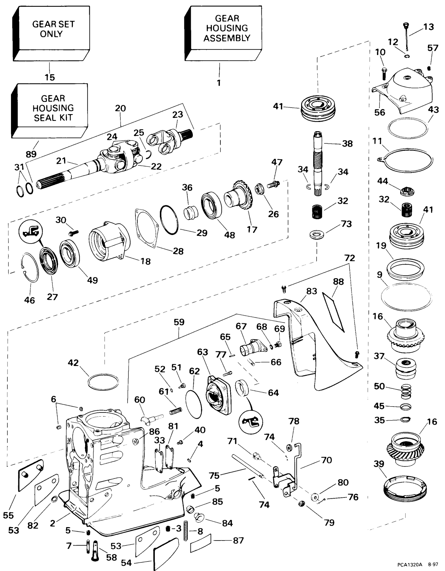 UPPER GEAR HOUSING