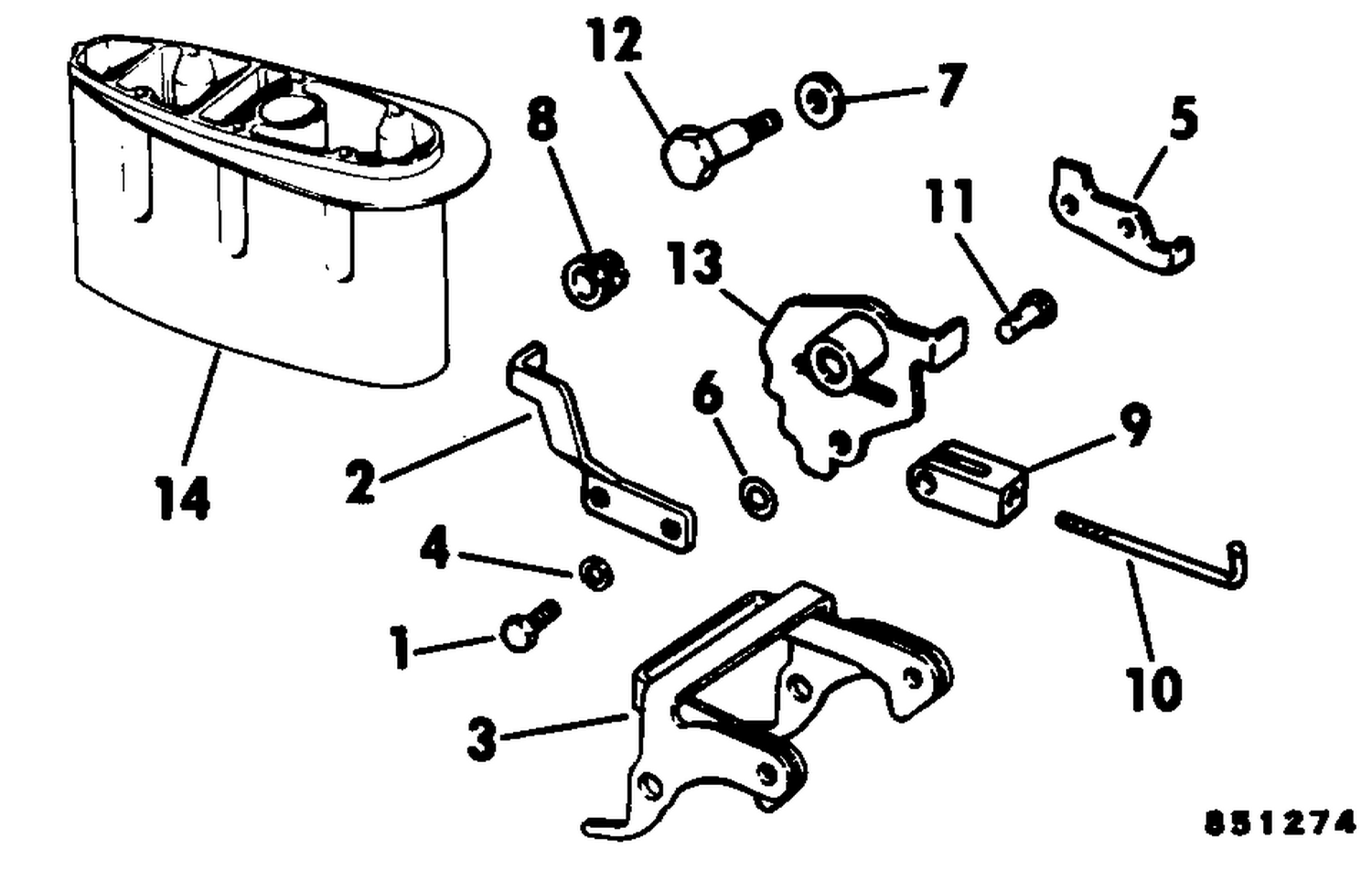 REVERSE THRUST KIT 9.9, 15 LONG MODELS ONLY