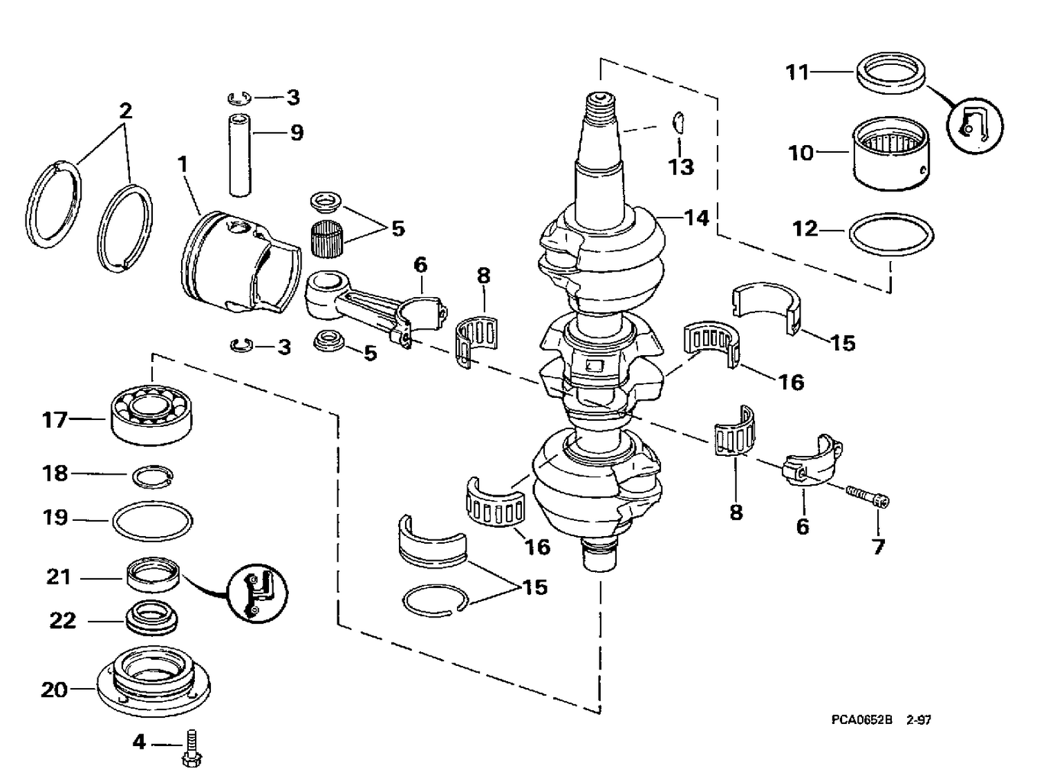 CRANKSHAFT & PISTON