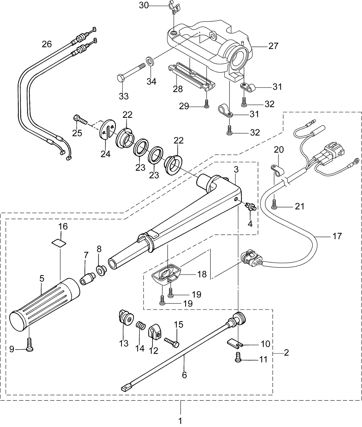 16-6_TILLER HANDLE ASSEMBLY