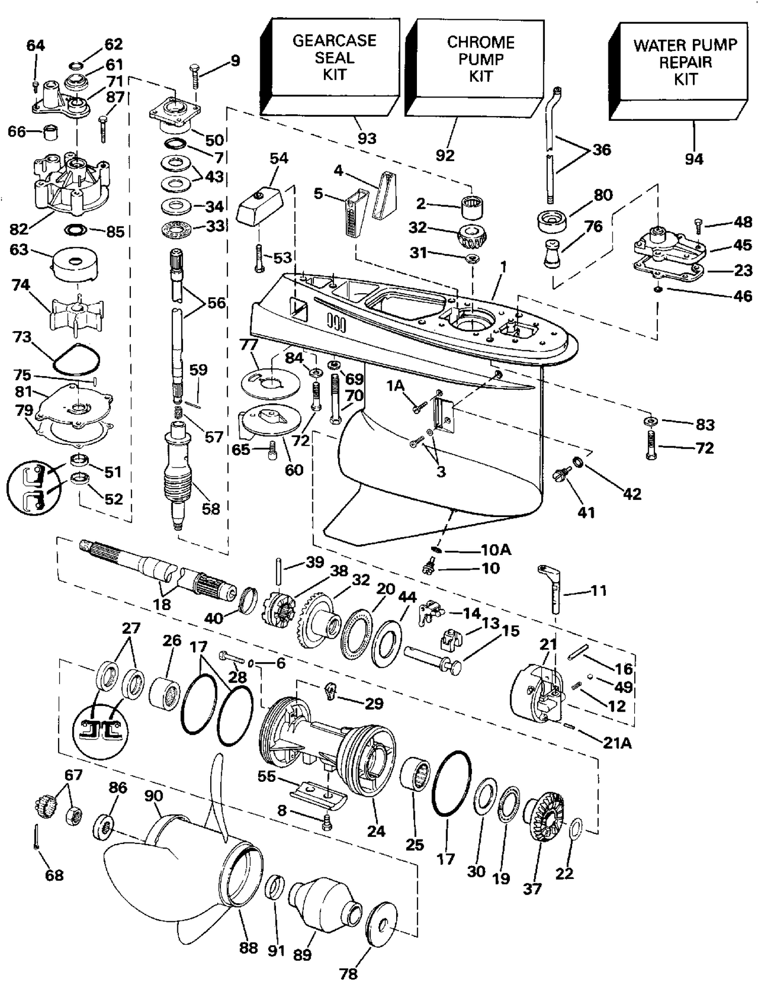 GEARCASE - STANDARD ROTATION
