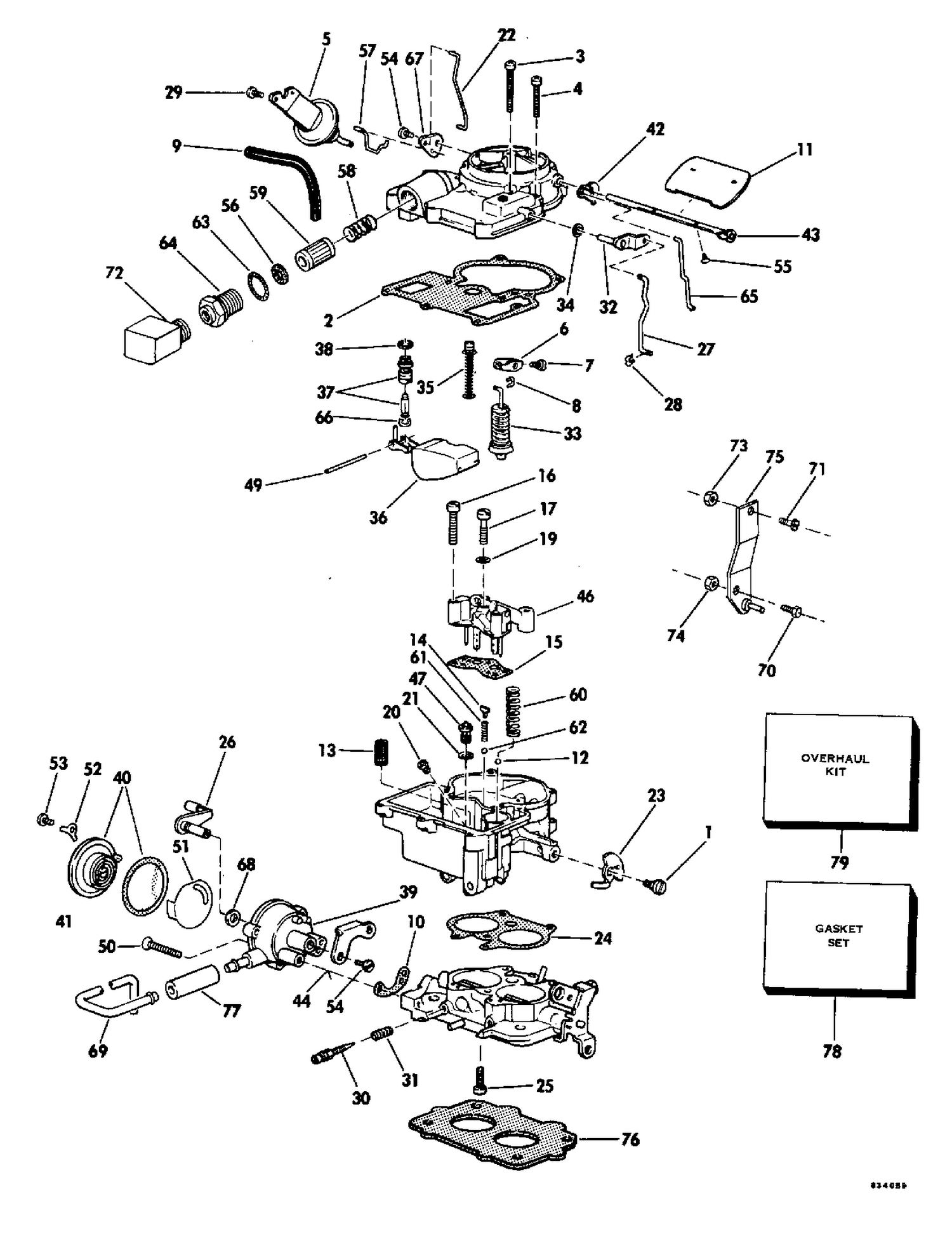 CARBURETOR GROUP 5.0 - 2V litre