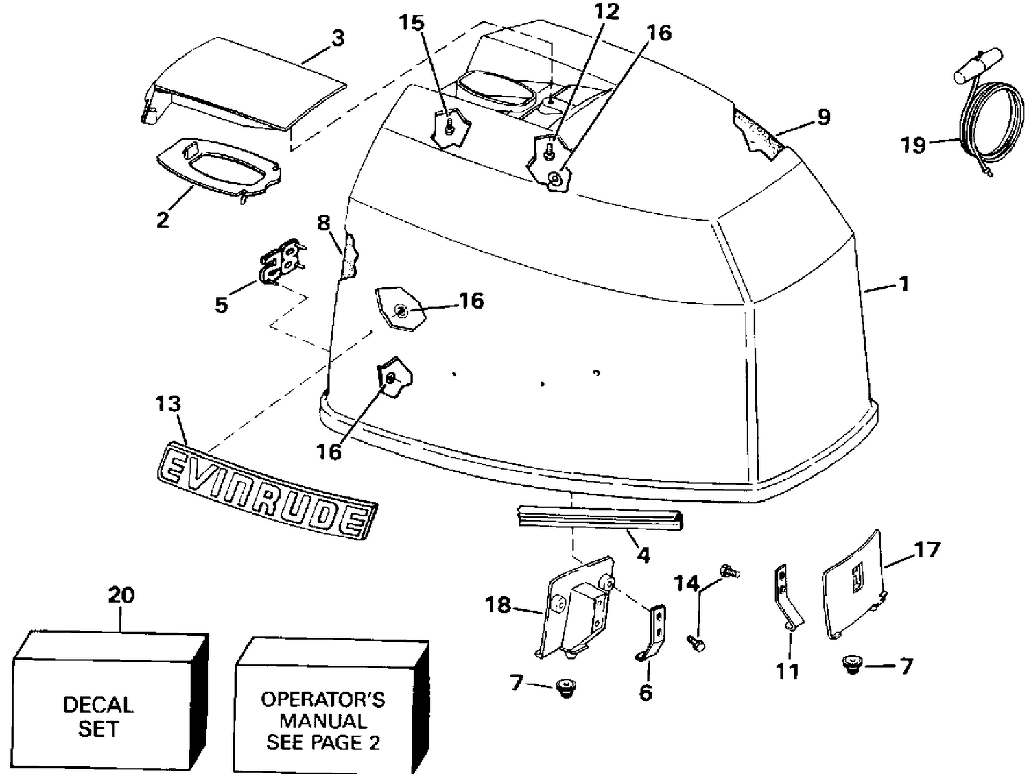 ENGINE COVER - EVINRUDE