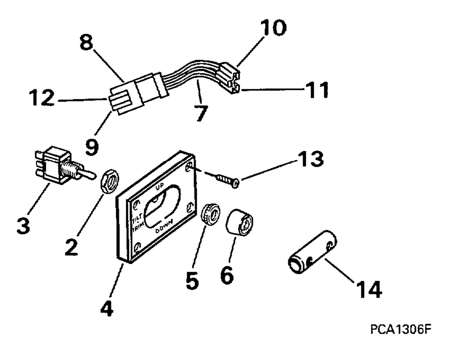TRIM/TILT SWITCH KIT - DUAL ENGINE