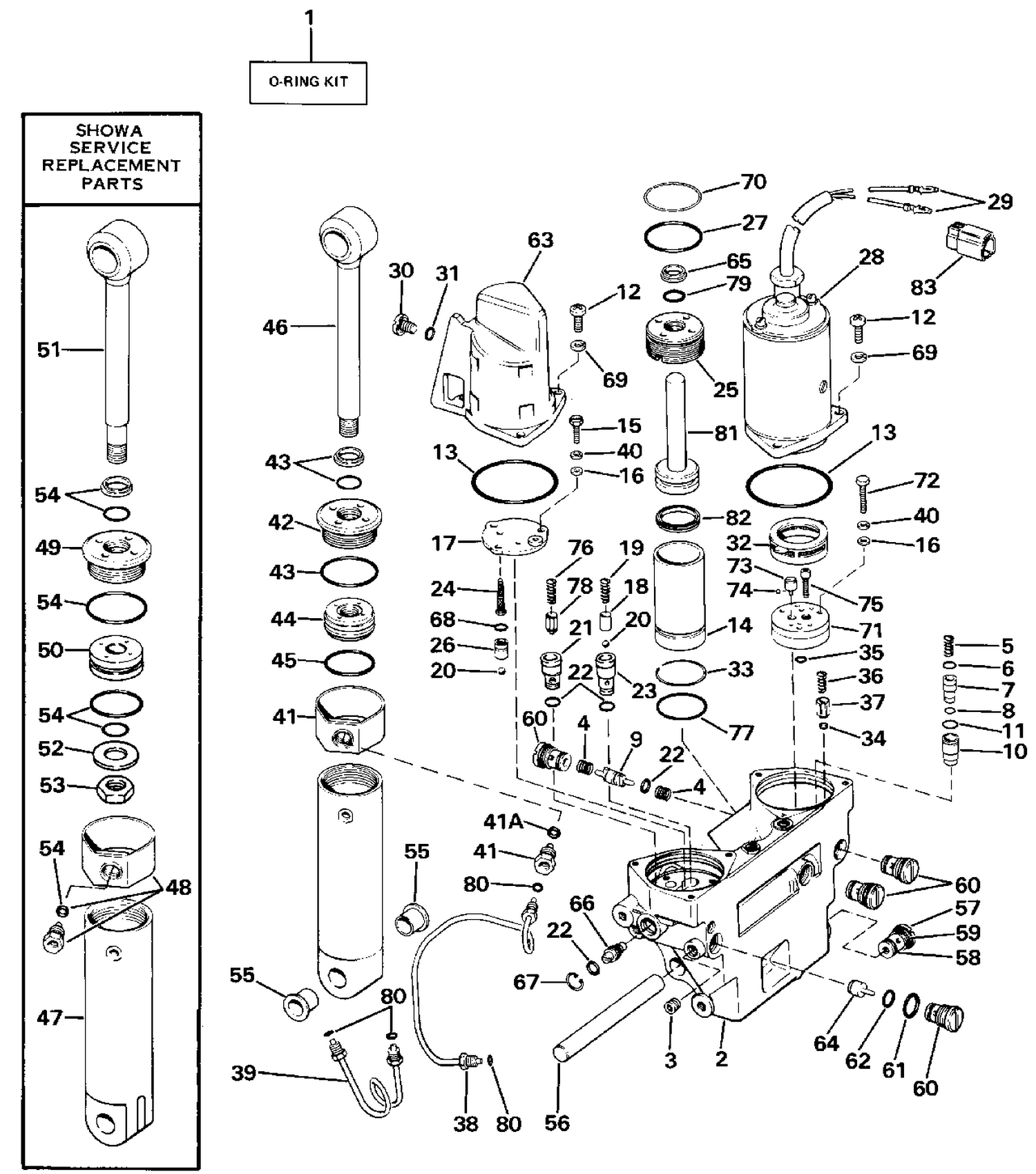 POWER TRIM/TILT HYDRAULIC ASSEMBLY