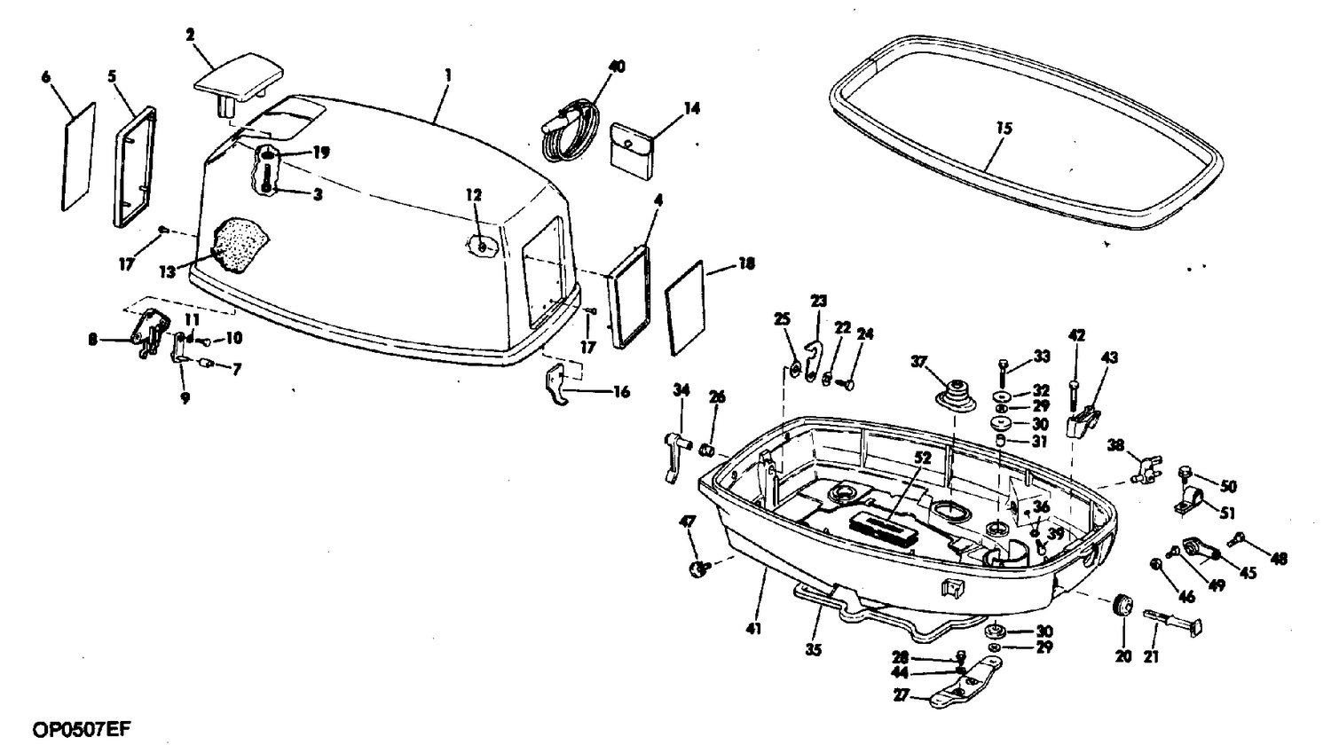 MOTOR COVER-EVINRUDE