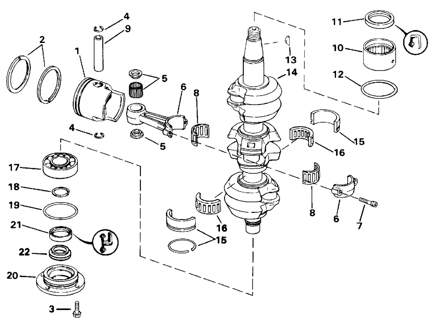 CRANKSHAFT & PISTON