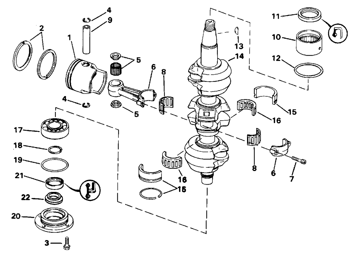 CRANKSHAFT & PISTON