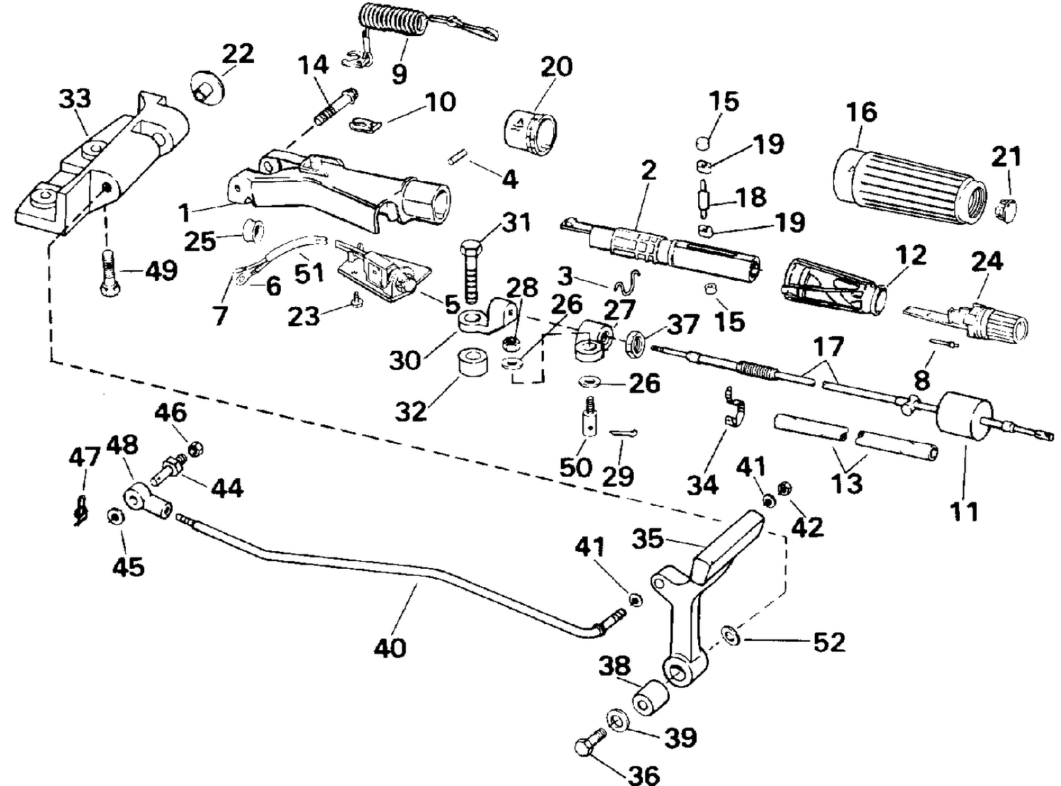 STEERING AND SHIFT HANDLE
