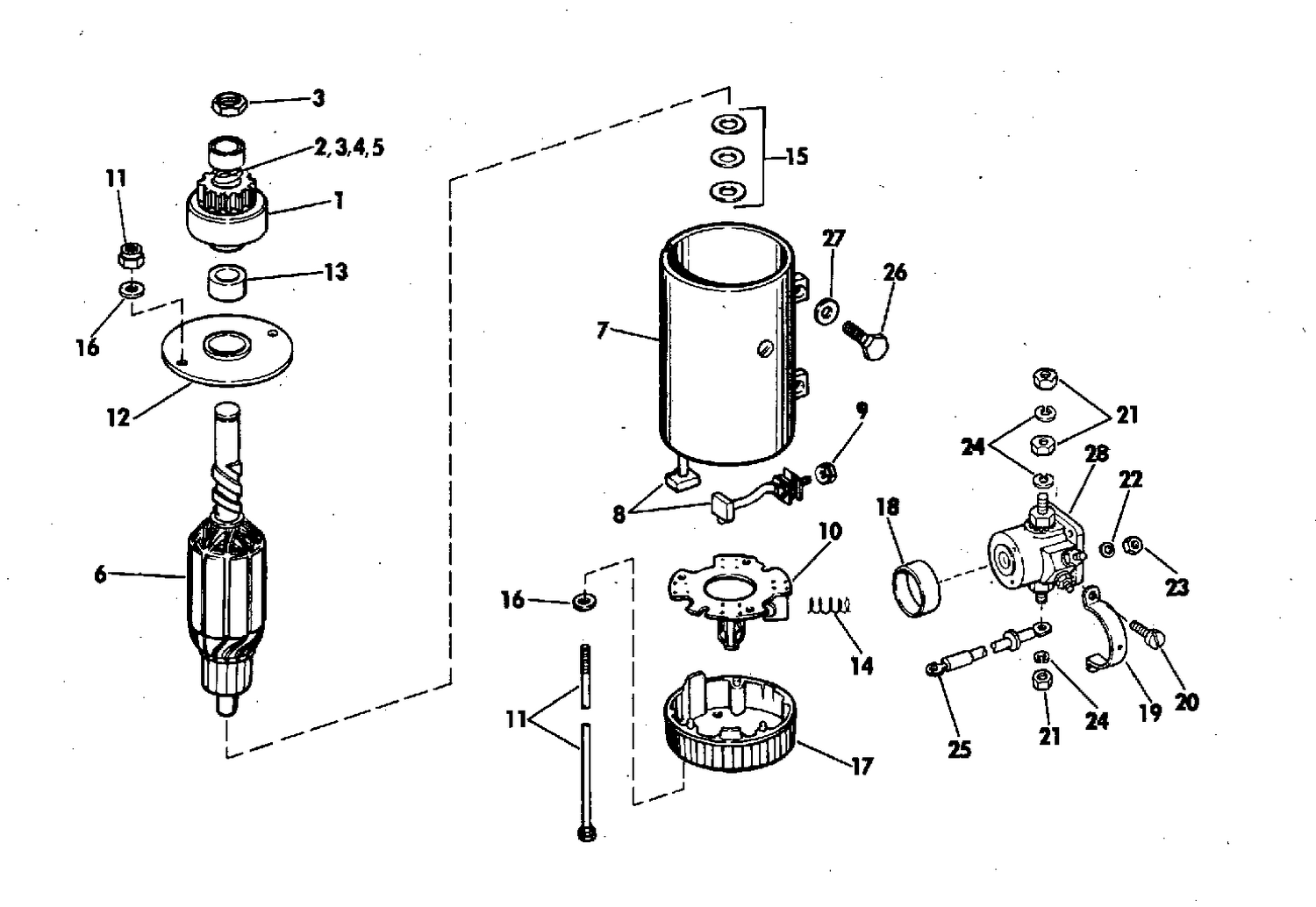 ELECTRIC STARTER & SOLENOID PRESTOLITE MODELS MKW 4001