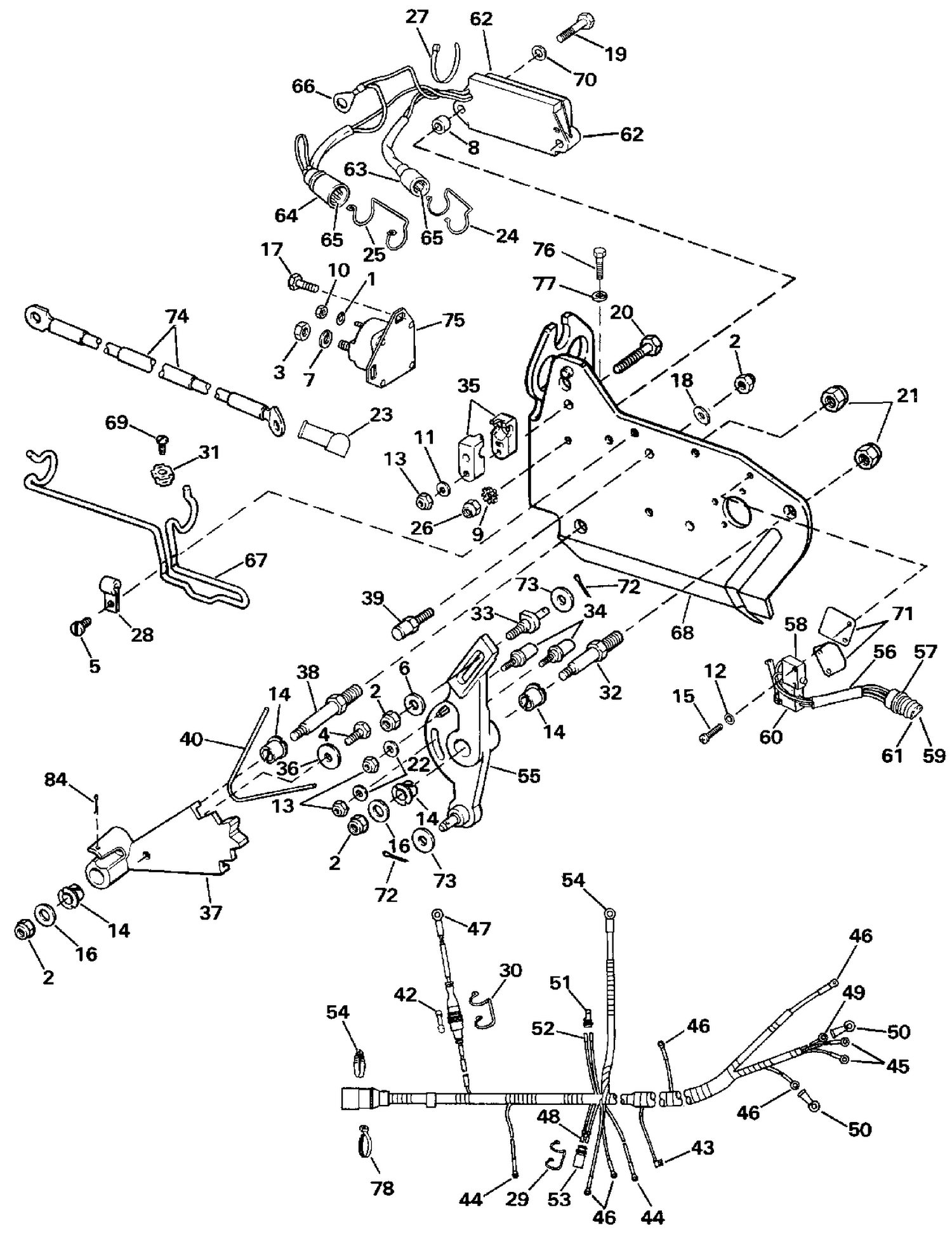 WIRE HARNESS, BRACKET & SOLENOID