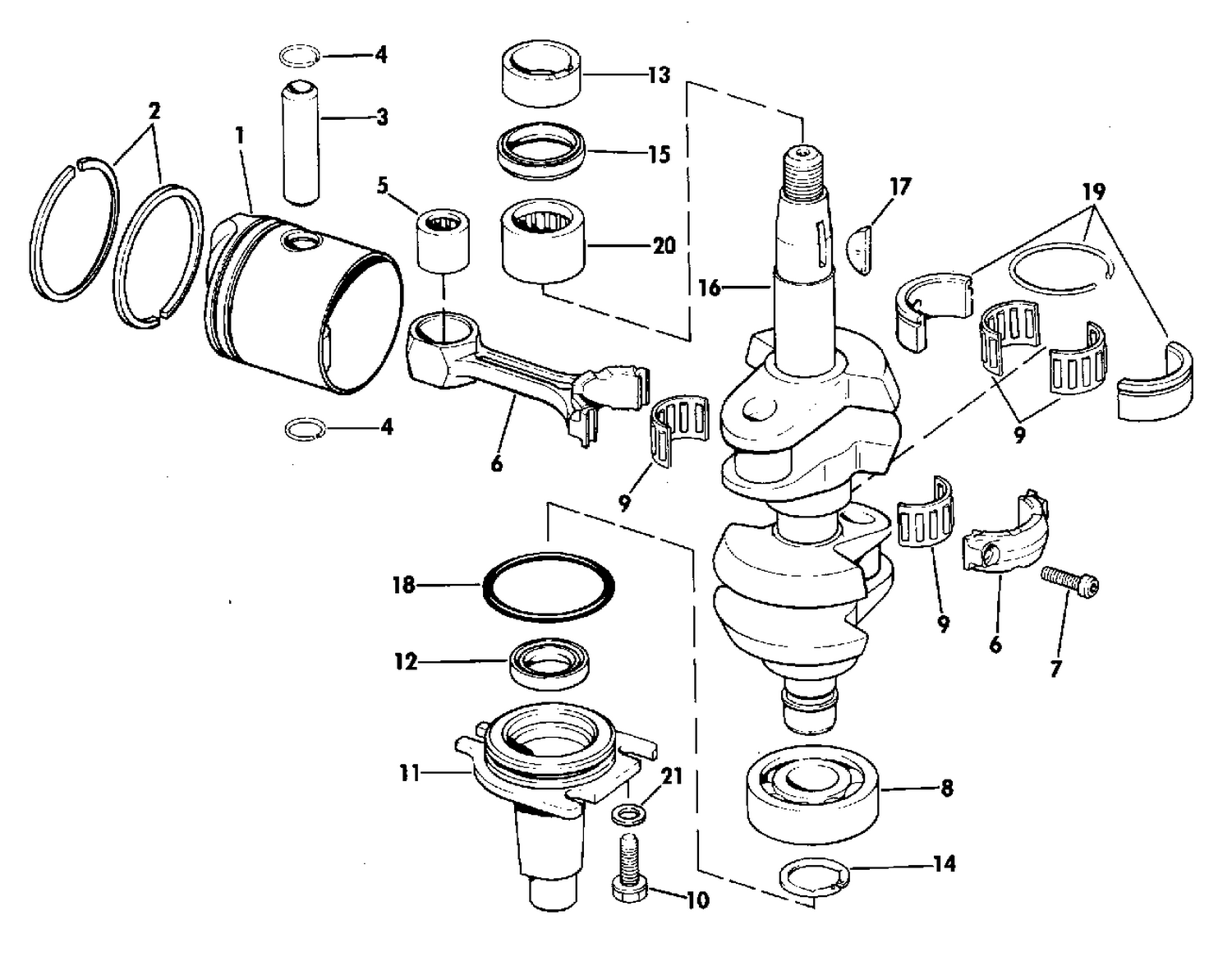 CRANKSHAFT & PISTON