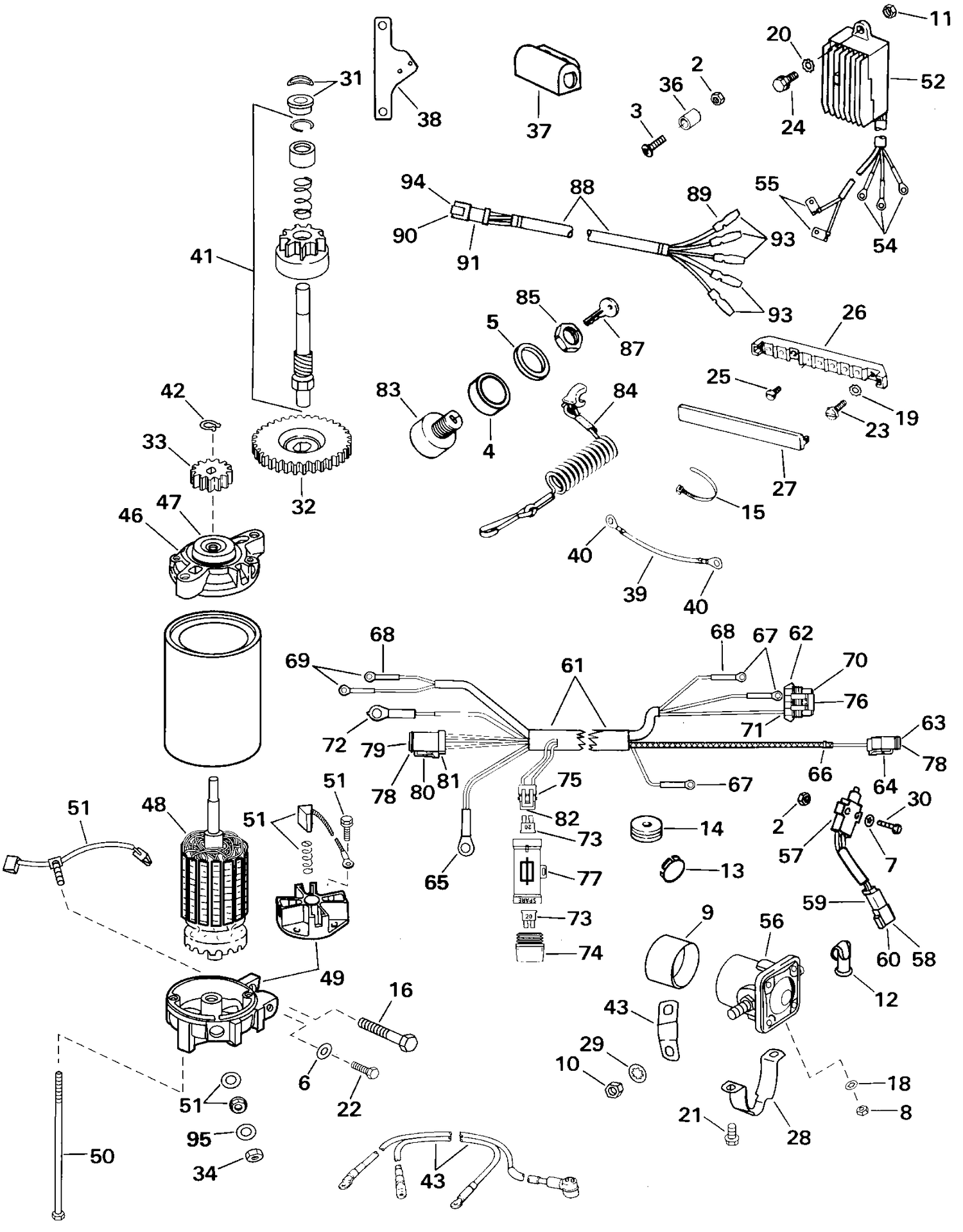 TILLER ELECTRIC START KIT - 105
