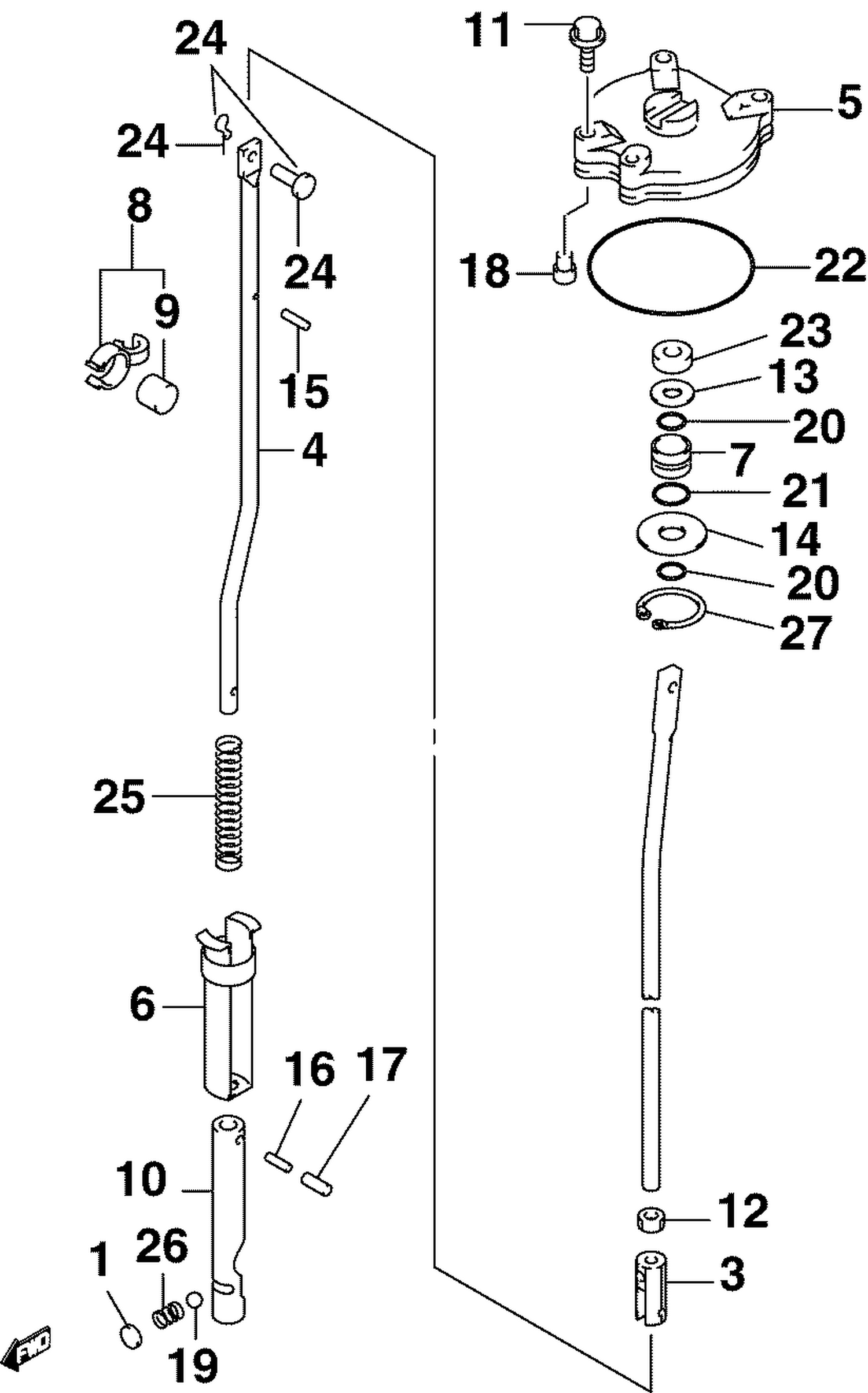 SHIFT ROD LINKAGE