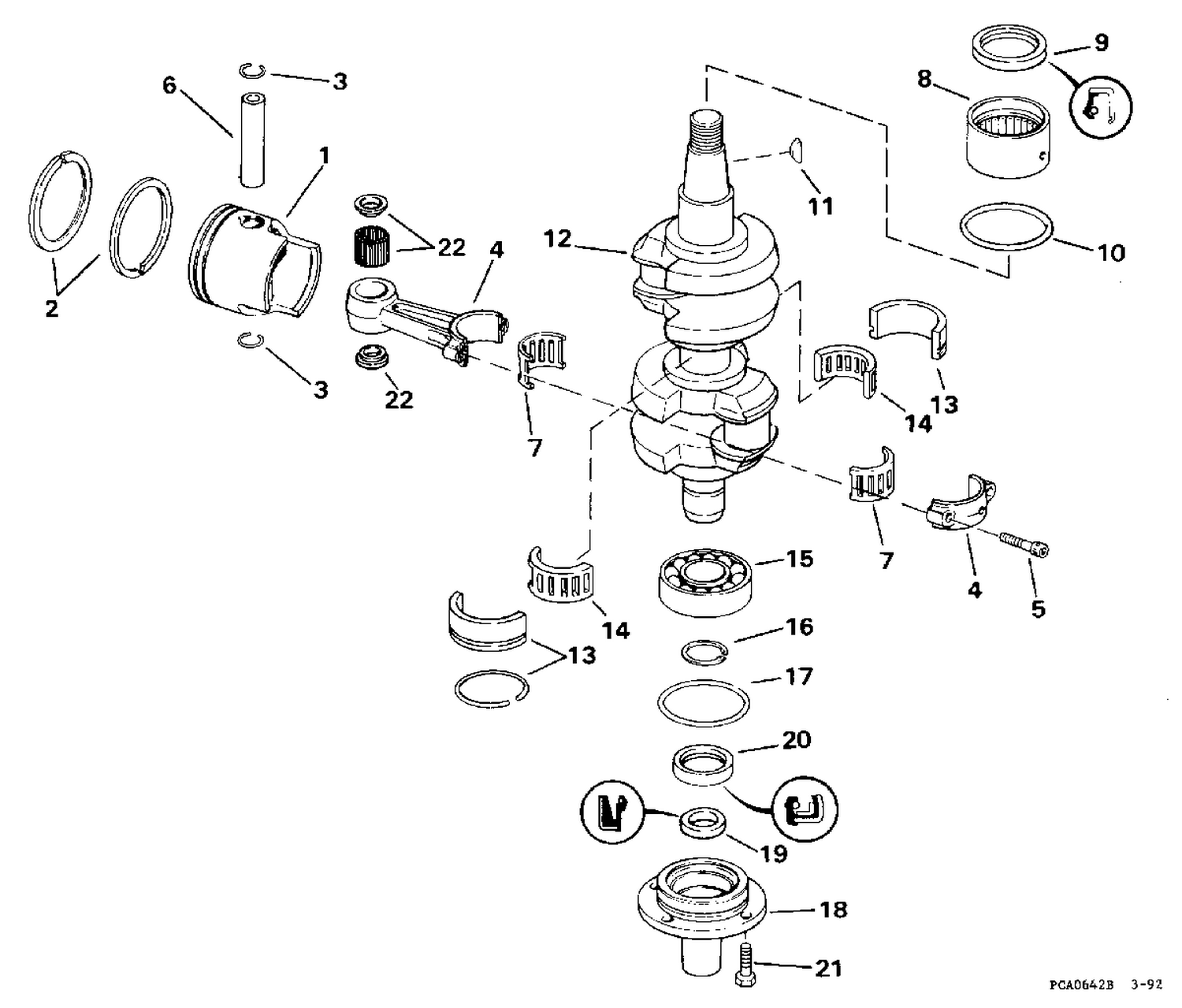 CRANKSHAFT & PISTON
