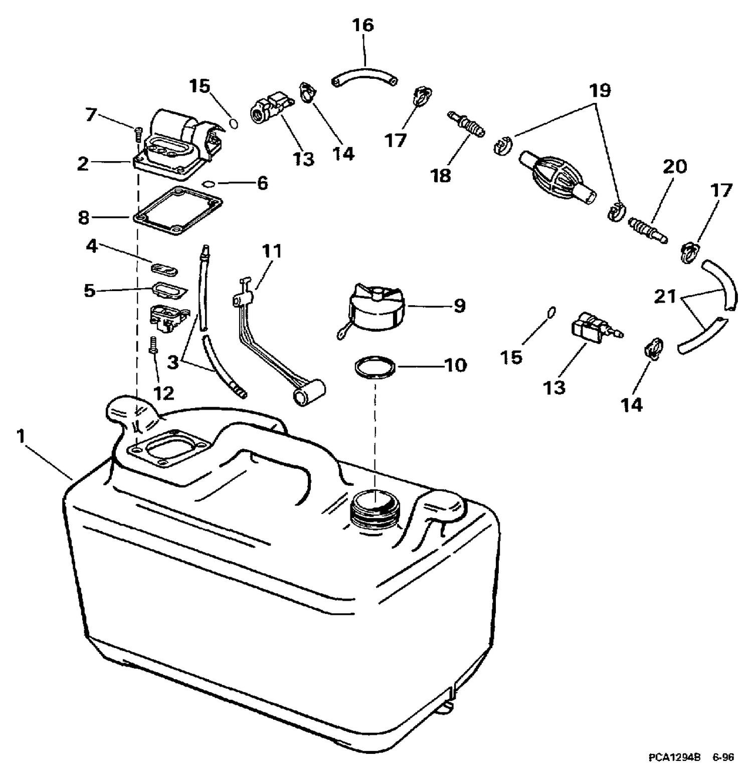 FUEL TANK - 6 GALLON